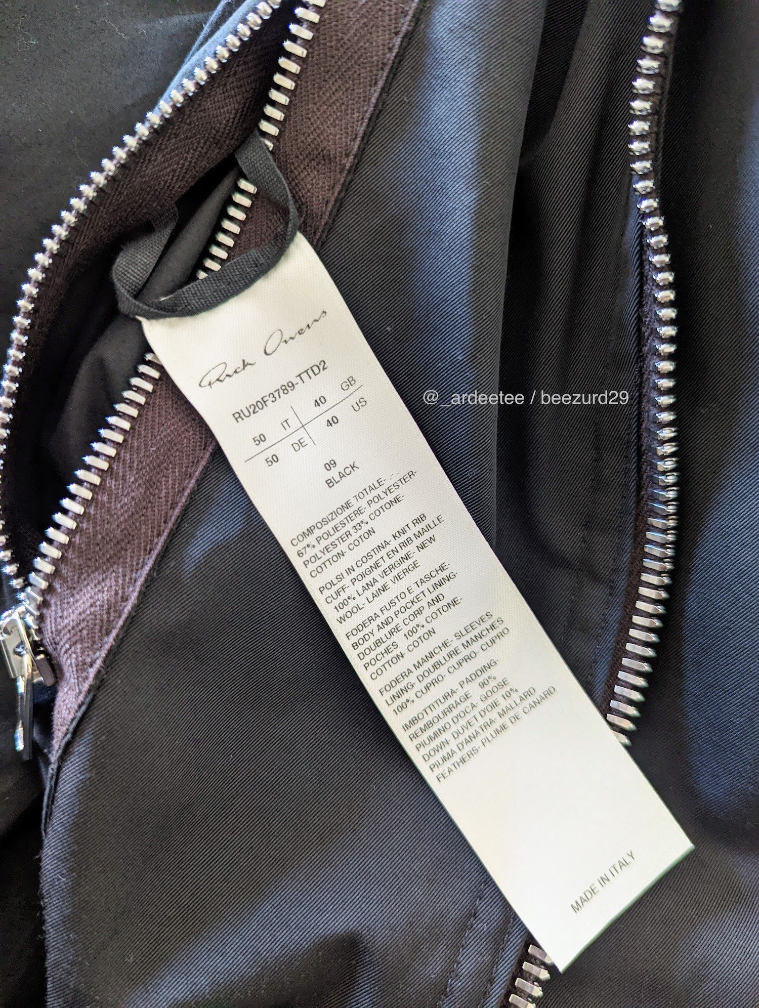 Rick Owens 💥UNRELEASED FW20 PERFORMA JUMBO IES DOWN JACKET Size US M / EU 48-50 / 2 - 8 Thumbnail