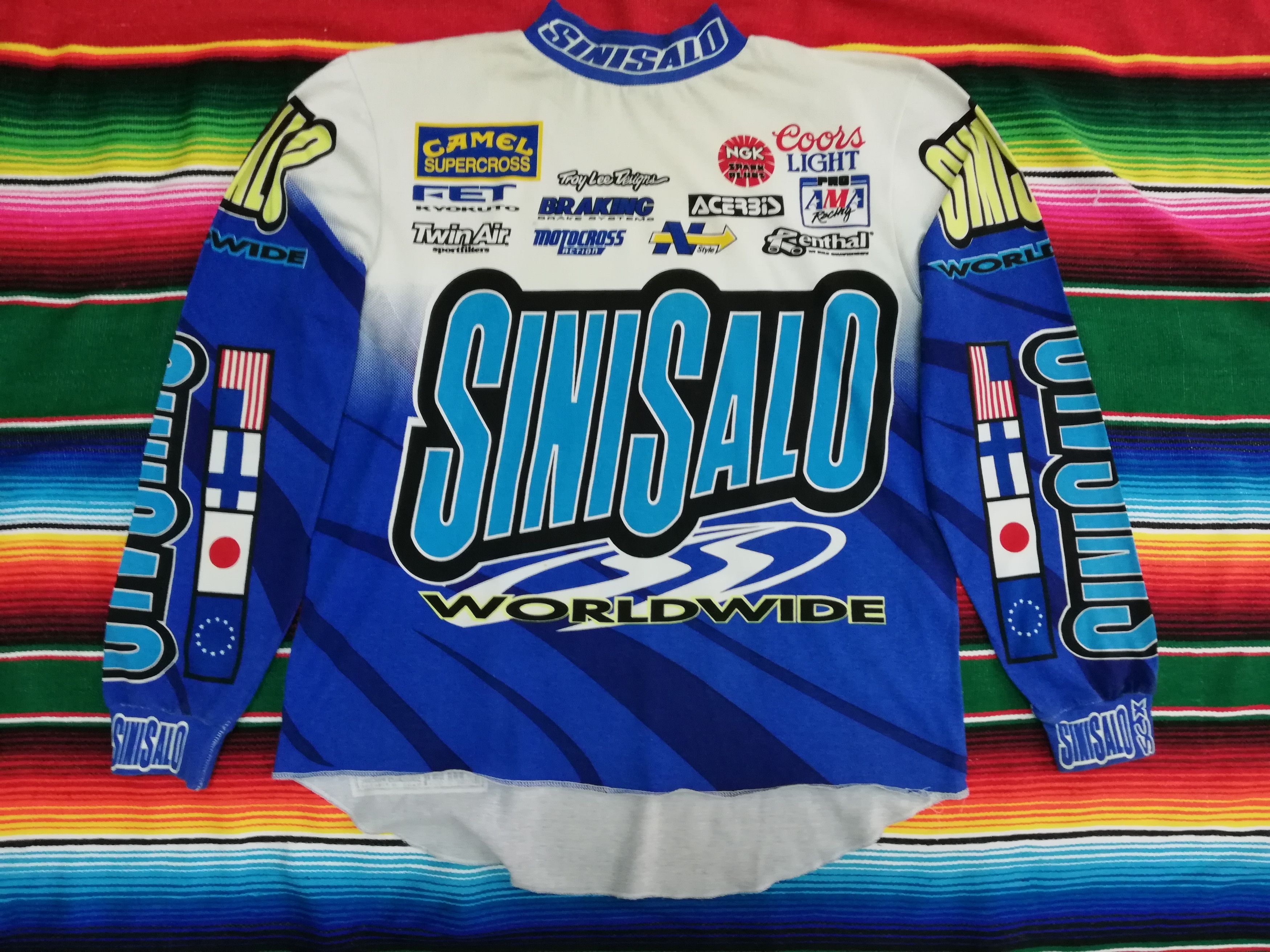 Camel × Sports Specialties 🔥Sinisalo World Wide Motocross Long Sleeve T-Shirts🔥 Size US L / EU 52-54 / 3 - 2 Thumbnail