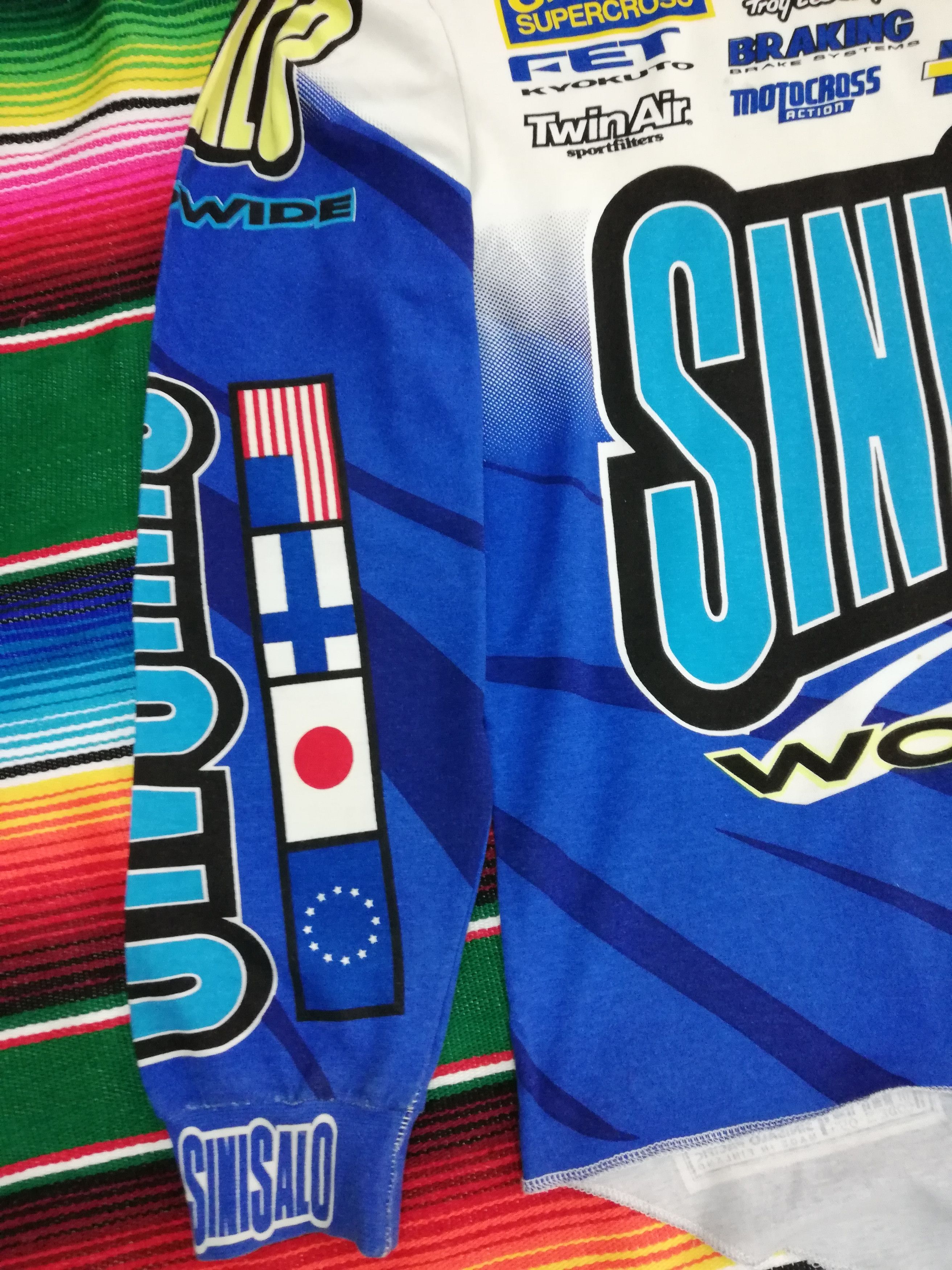 Camel × Sports Specialties 🔥Sinisalo World Wide Motocross Long Sleeve T-Shirts🔥 Size US L / EU 52-54 / 3 - 5 Thumbnail