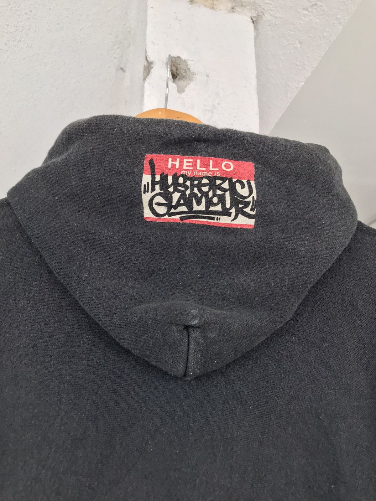 Hysteric Glamour × Vintage 90s Faded Hysteric Glamour Hoodie Size US L / EU 52-54 / 3 - 9 Thumbnail