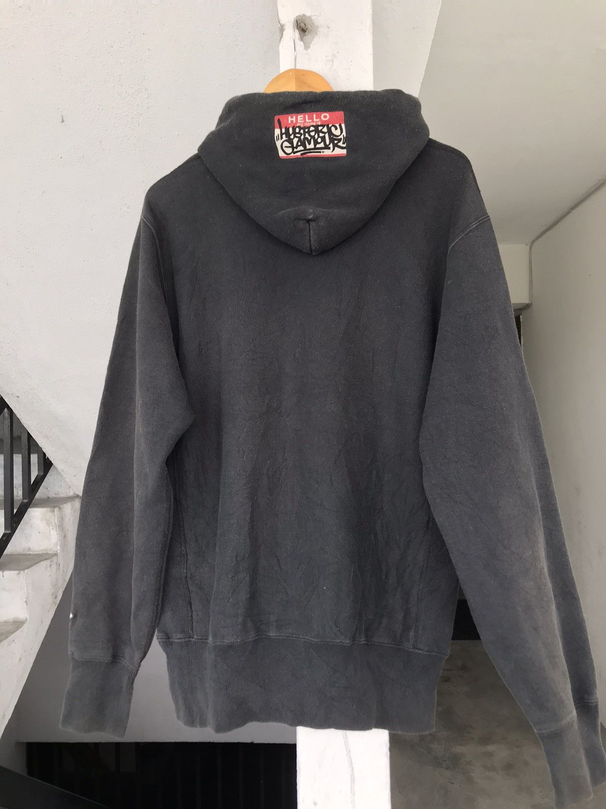 Hysteric Glamour × Vintage 90s Faded Hysteric Glamour Hoodie Size US L / EU 52-54 / 3 - 7 Thumbnail