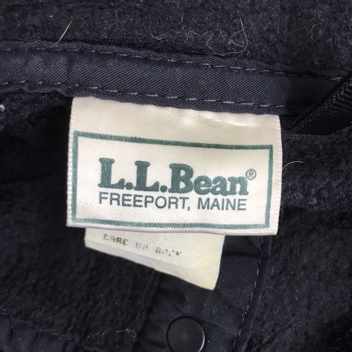L.L. Bean Vintage L.L BEAN Snap Button Black Sherpa Sweatshirt Size US XL / EU 56 / 4 - 4 Thumbnail