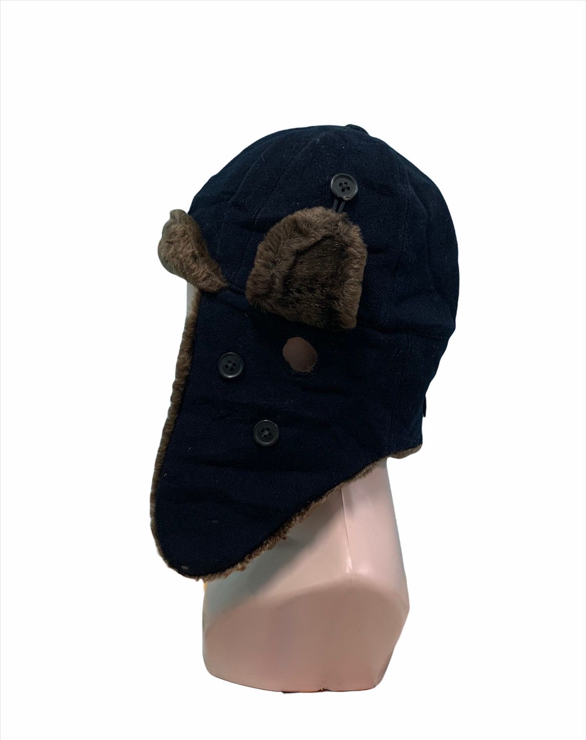 Japanese Brand × Vintage 🎌 Shapka Ushanka Vintage Aviator Yokosuka Army Hats Size ONE SIZE - 4 Thumbnail