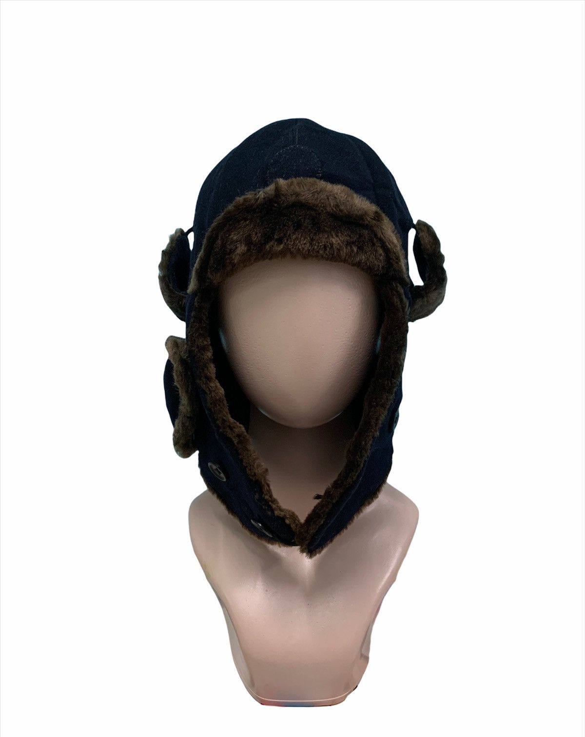 Japanese Brand × Vintage 🎌 Shapka Ushanka Vintage Aviator Yokosuka Army Hats Size ONE SIZE - 1 Thumbnail