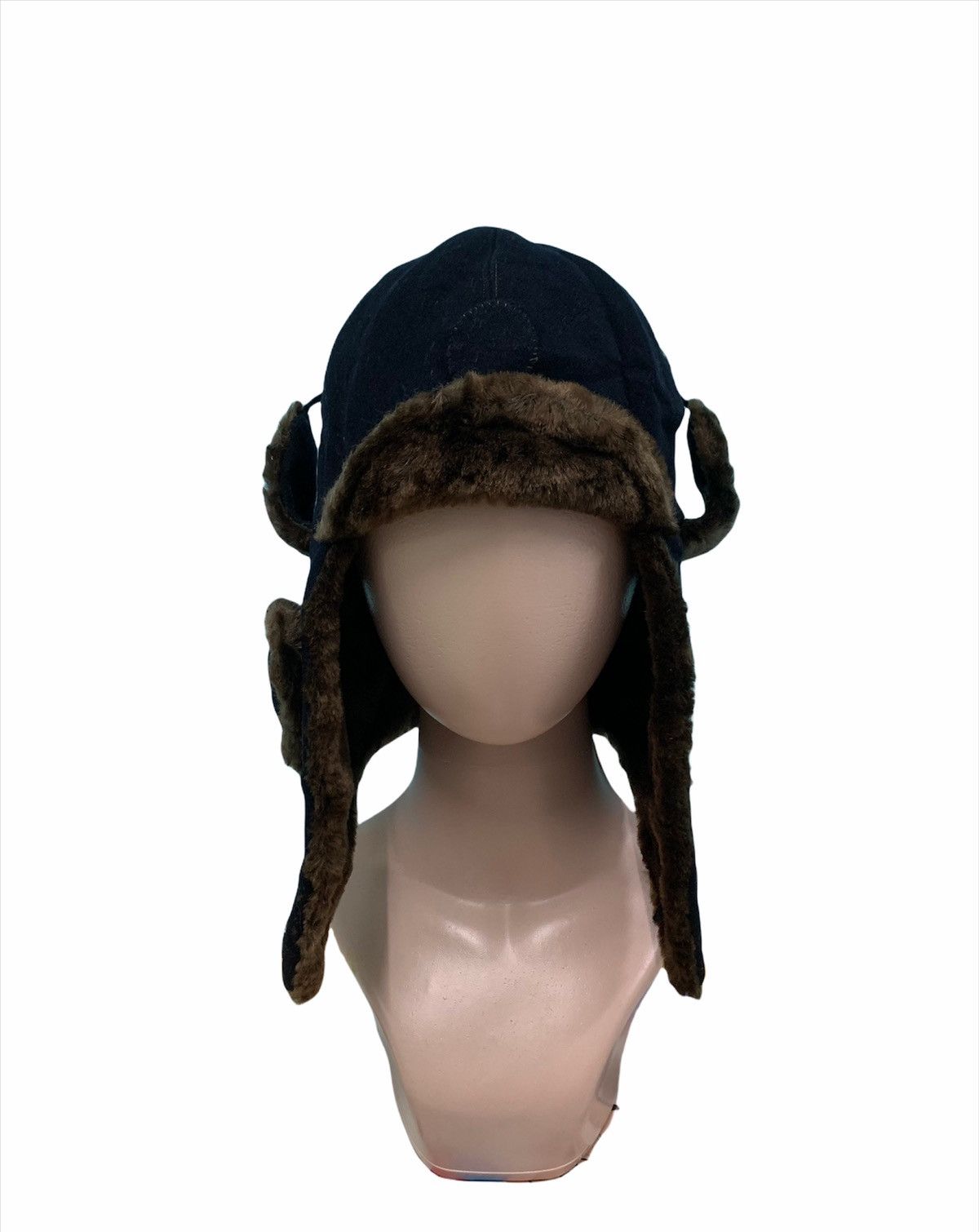Japanese Brand × Vintage 🎌 Shapka Ushanka Vintage Aviator Yokosuka Army Hats Size ONE SIZE - 2 Thumbnail