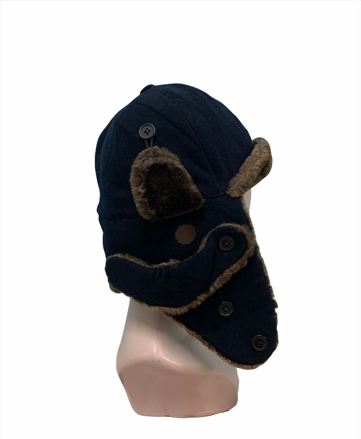 Japanese Brand × Vintage 🎌 Shapka Ushanka Vintage Aviator Yokosuka Army Hats Size ONE SIZE - 3 Thumbnail