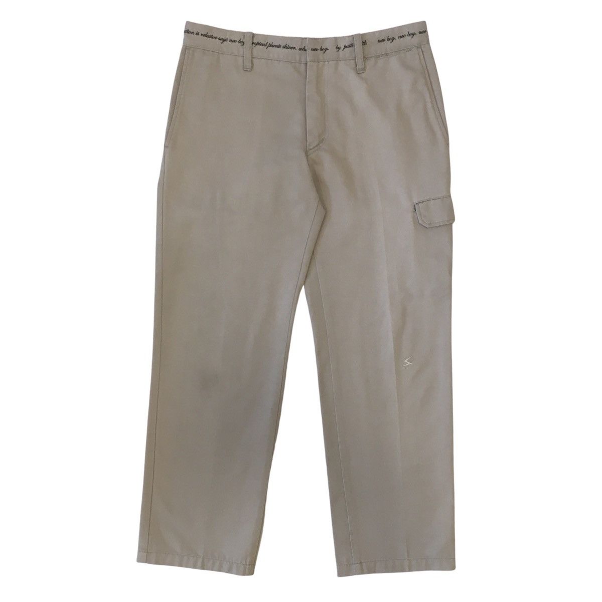 image of Undercover 09Ss Patti Smith “Neoboy” Poem Pants in Beige, Men's (Size 30)