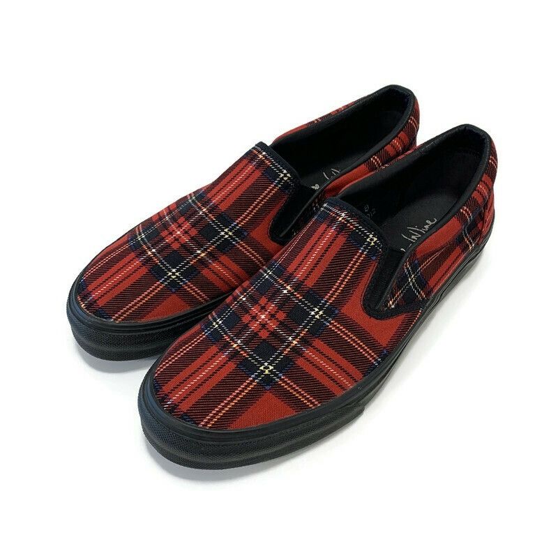 image of Number N Ine Number (N)Ine 2005Ss “Nightcrawler” Tartan Slip On Shoes, Men's (Size 8)