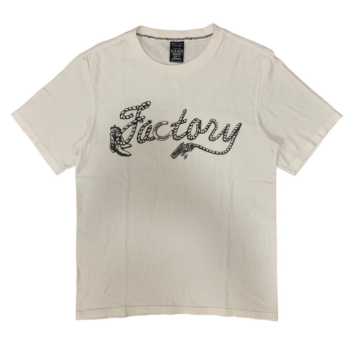 image of Number N Ine Number (N)Ine 07Ss 10Th Anniversary Factory Tshirt in White, Men's (Size Medium)