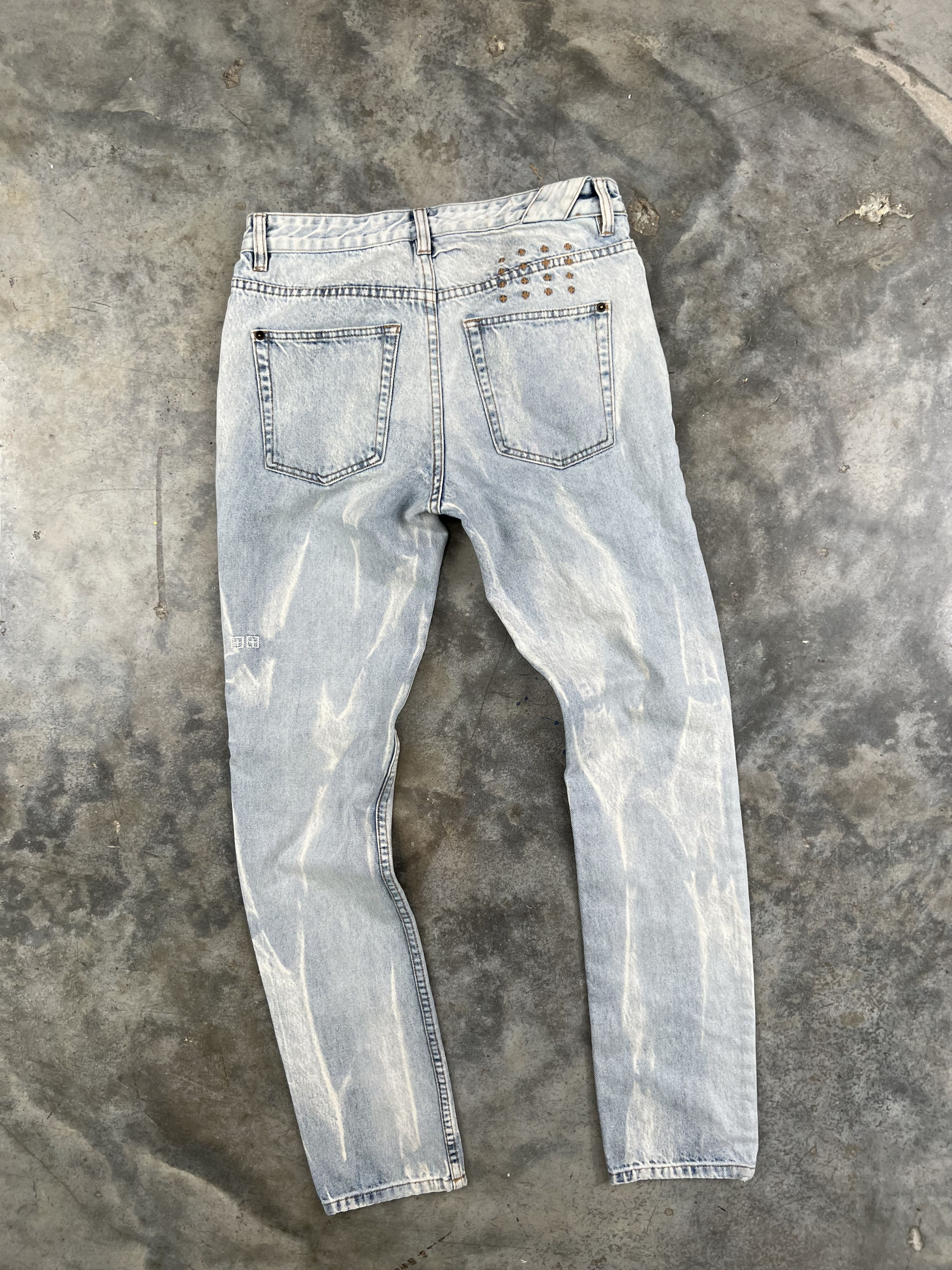 Ksubi Chitch Mile High Bleach Blue Denim Jeans Sz. 30 🧊🥣