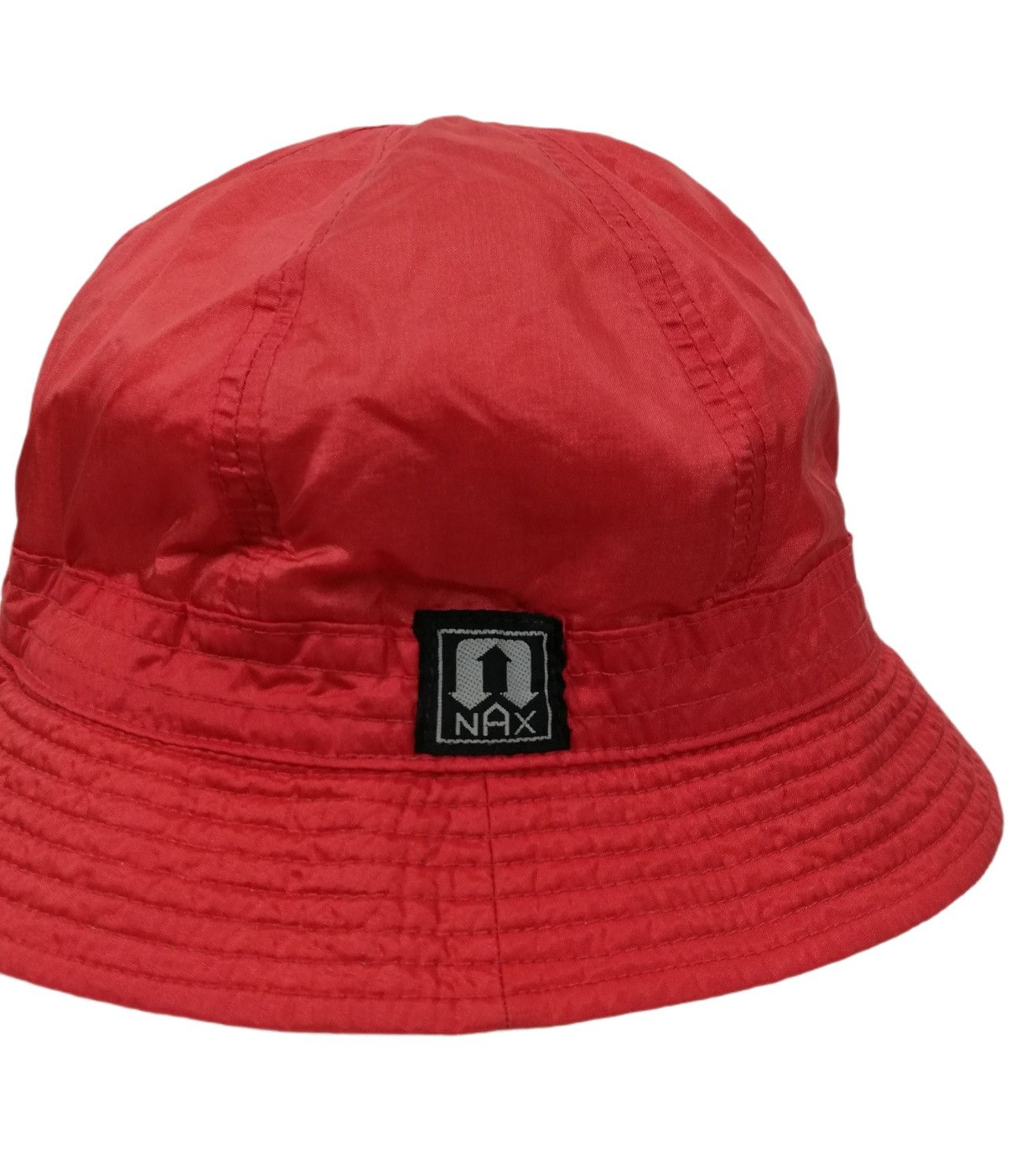 Nike 🔥Vintage 90's Nike Nax Sportswear Red Nylon Bucket Hat🔥 Size ONE SIZE - 15 Thumbnail
