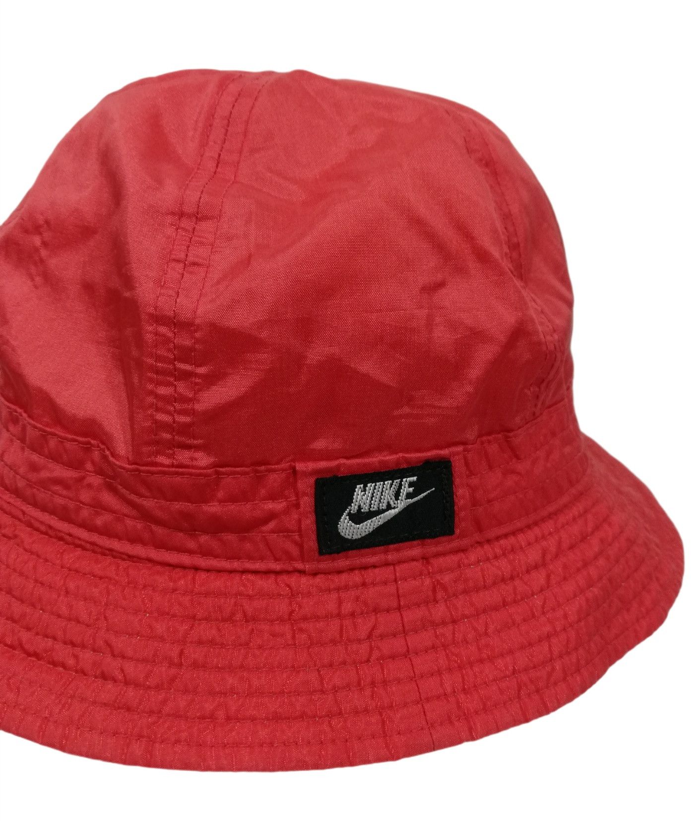 Nike 🔥Vintage 90's Nike Nax Sportswear Red Nylon Bucket Hat🔥 Size ONE SIZE - 14 Thumbnail