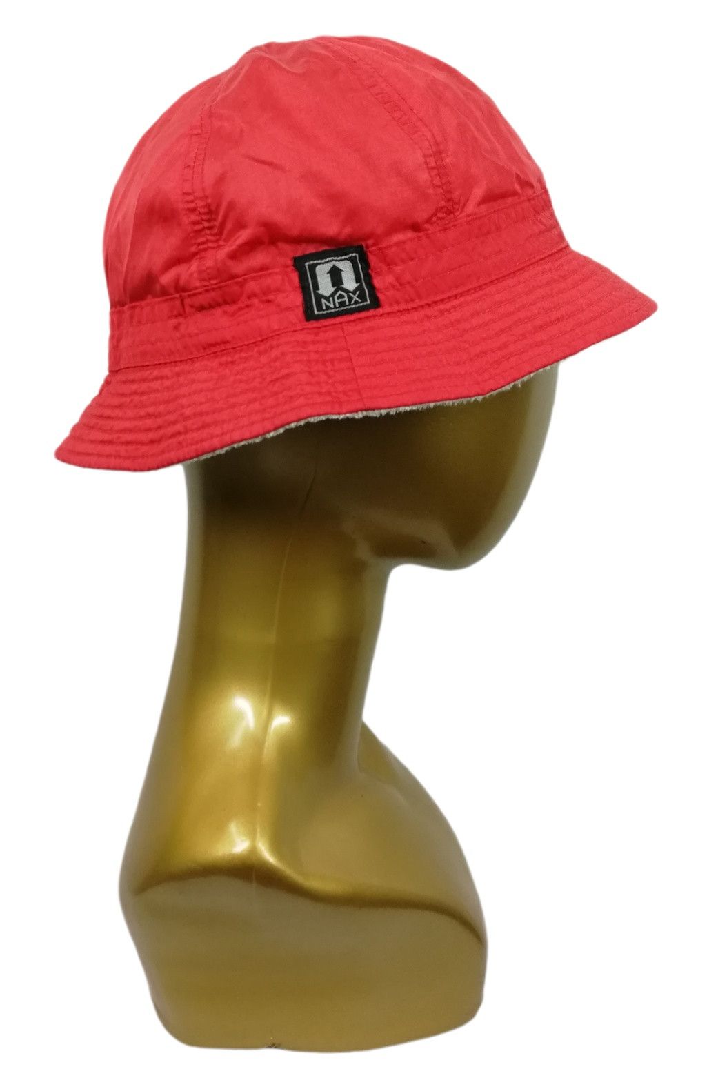 Nike 🔥Vintage 90's Nike Nax Sportswear Red Nylon Bucket Hat🔥 Size ONE SIZE - 7 Thumbnail