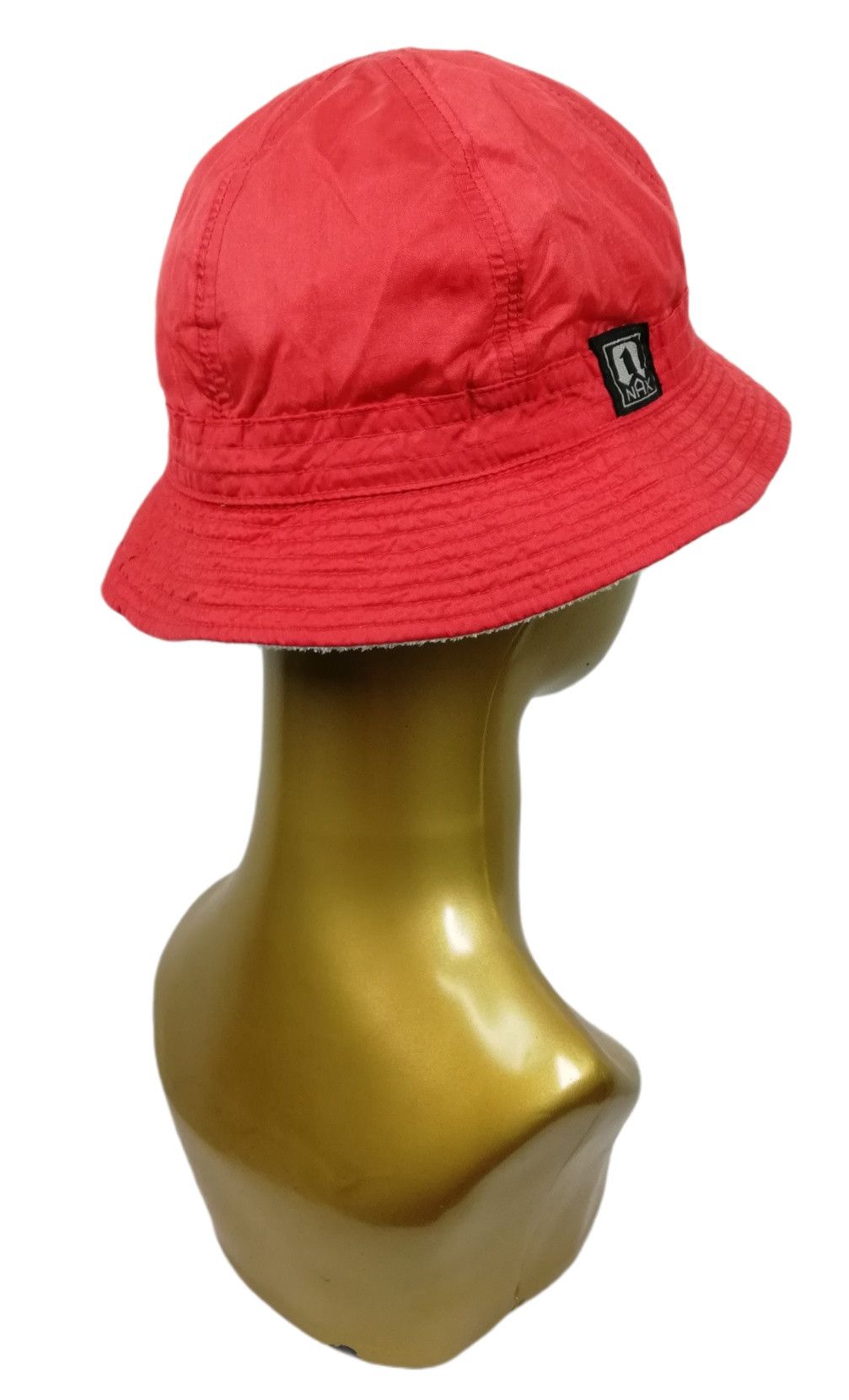Nike 🔥Vintage 90's Nike Nax Sportswear Red Nylon Bucket Hat🔥 Size ONE SIZE - 6 Thumbnail