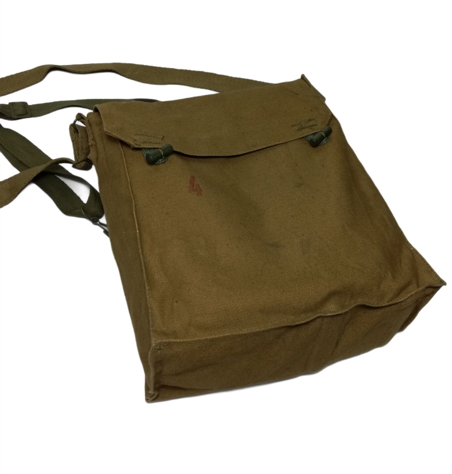 Vintage 🔥1950's Czech Army Khaki Pack Side Shoulder Bread bag Size ONE SIZE - 12 Thumbnail
