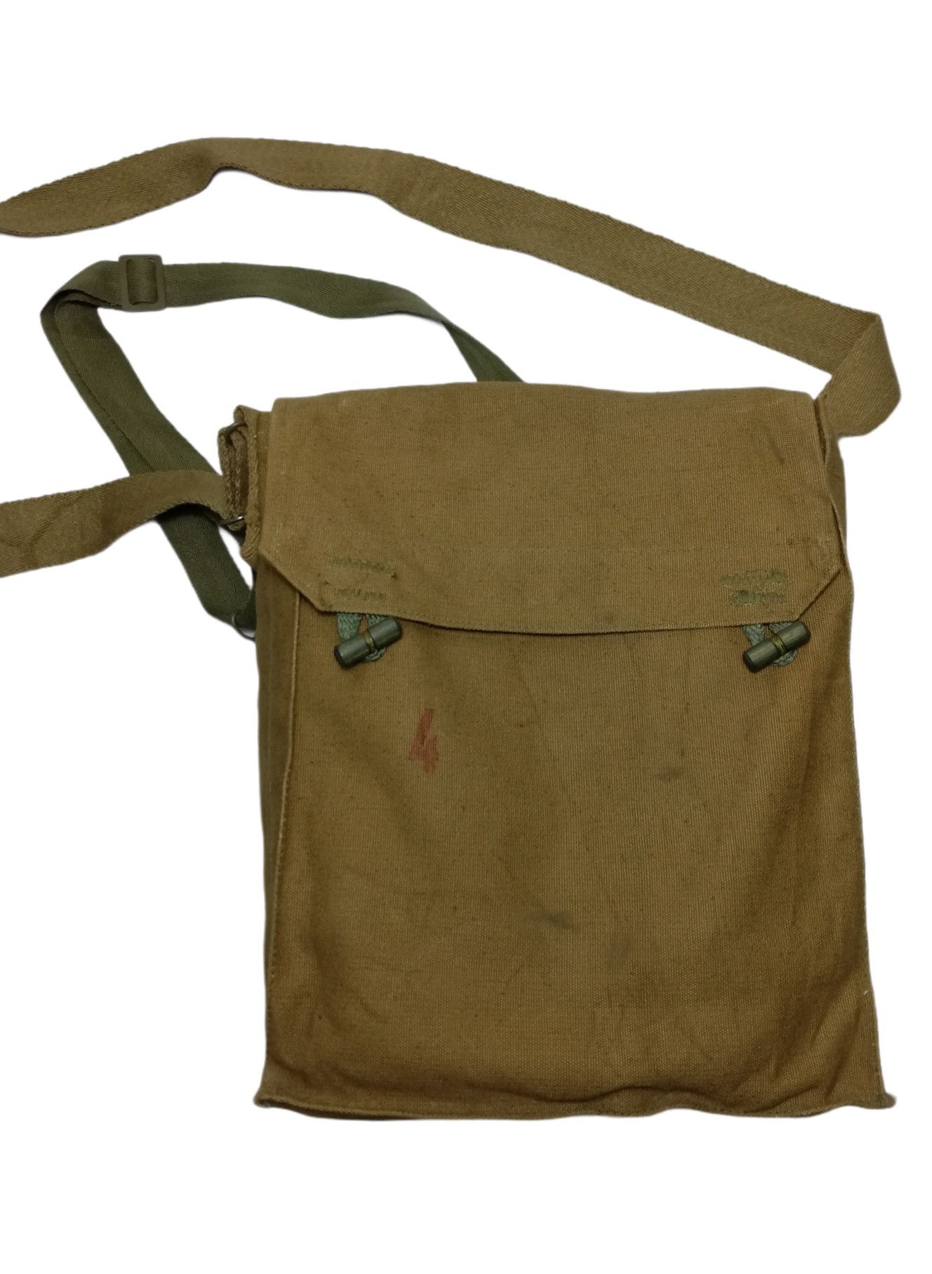Vintage 🔥1950's Czech Army Khaki Pack Side Shoulder Bread bag Size ONE SIZE - 9 Thumbnail