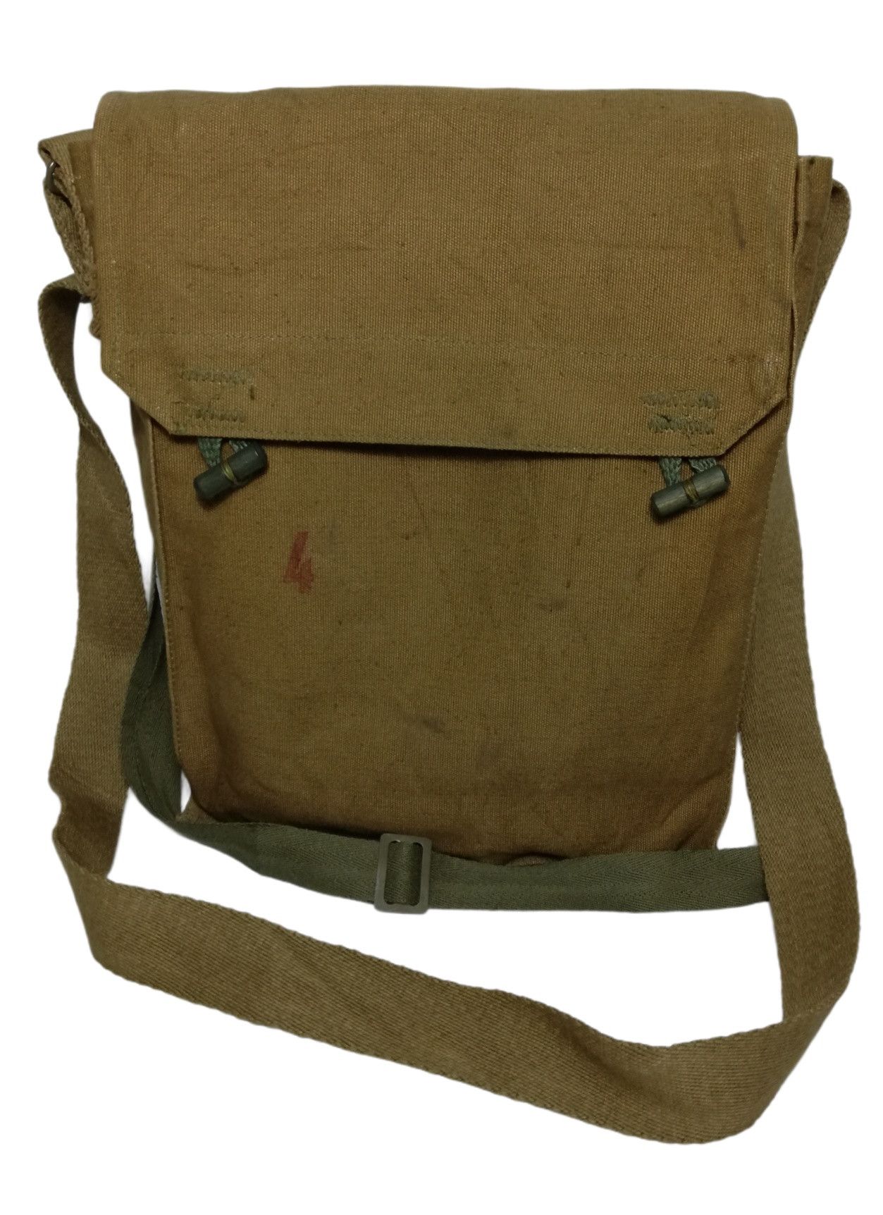 Vintage 🔥1950's Czech Army Khaki Pack Side Shoulder Bread bag Size ONE SIZE - 2 Thumbnail