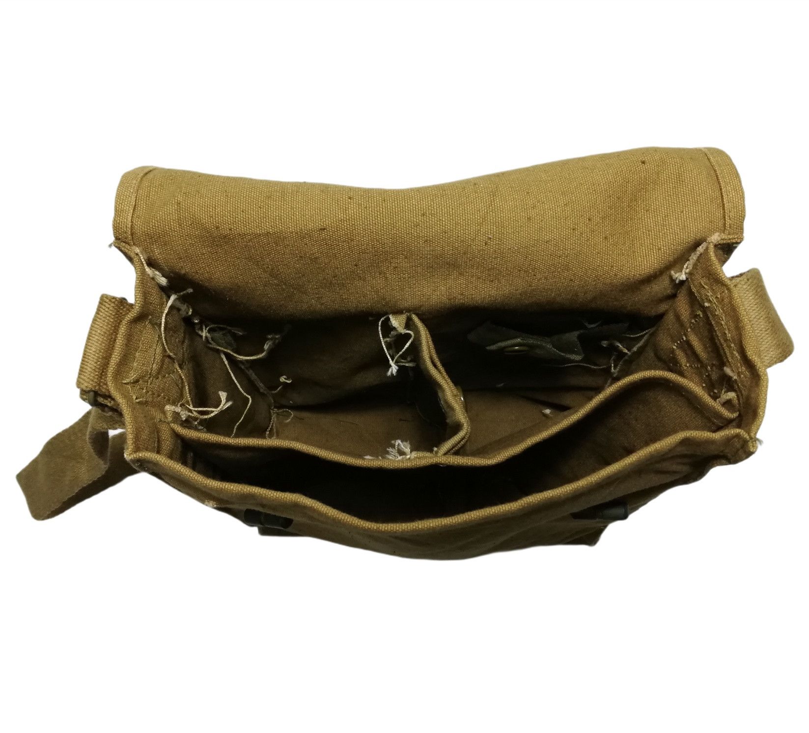 Vintage 🔥1950's Czech Army Khaki Pack Side Shoulder Bread bag Size ONE SIZE - 17 Thumbnail