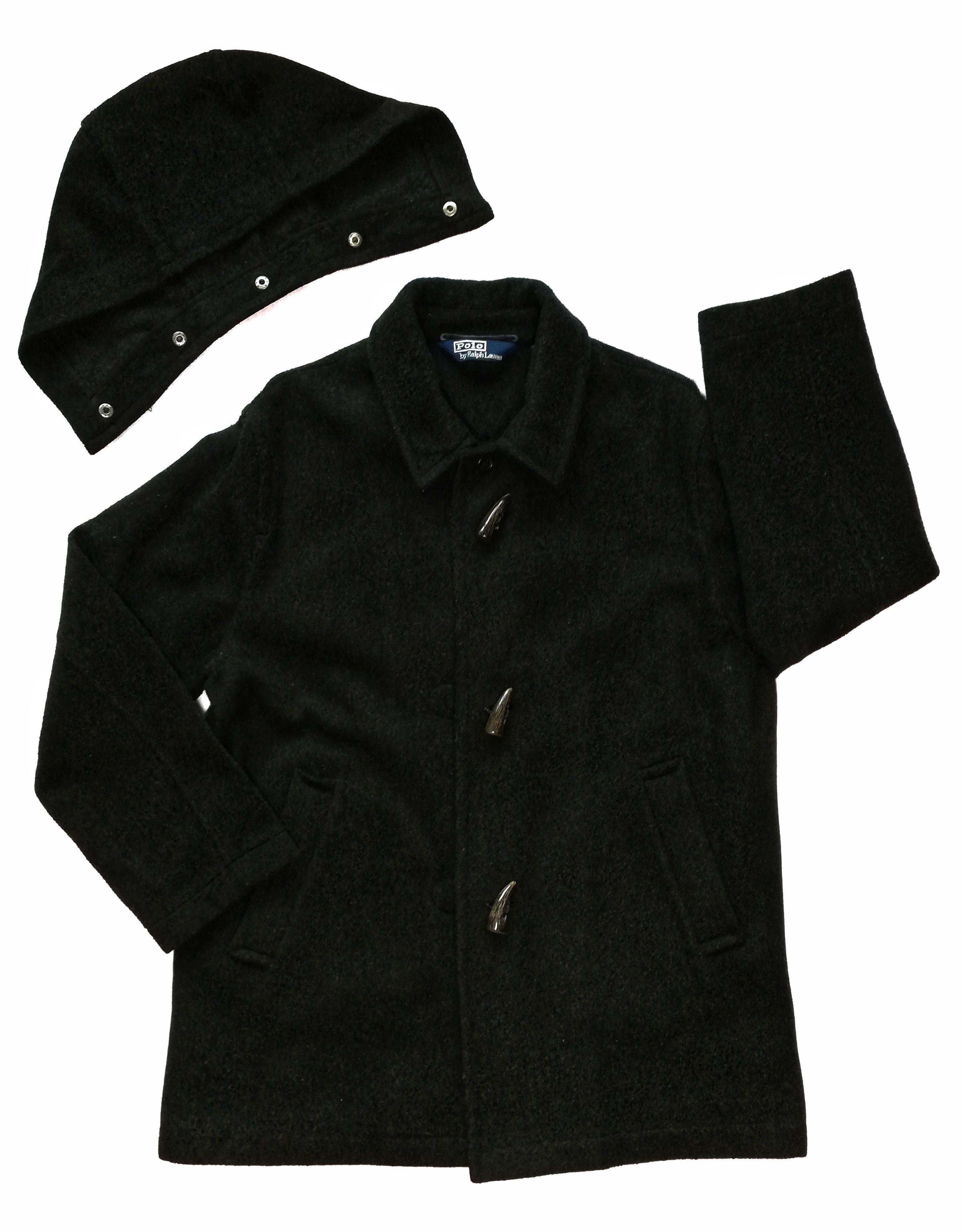 Polo Ralph Lauren × Ralph Lauren × Vintage 🔥Polo Ralph Lauren Duffle Coat Junior Classic Wool Hooded Size US L / EU 52-54 / 3 - 4 Thumbnail