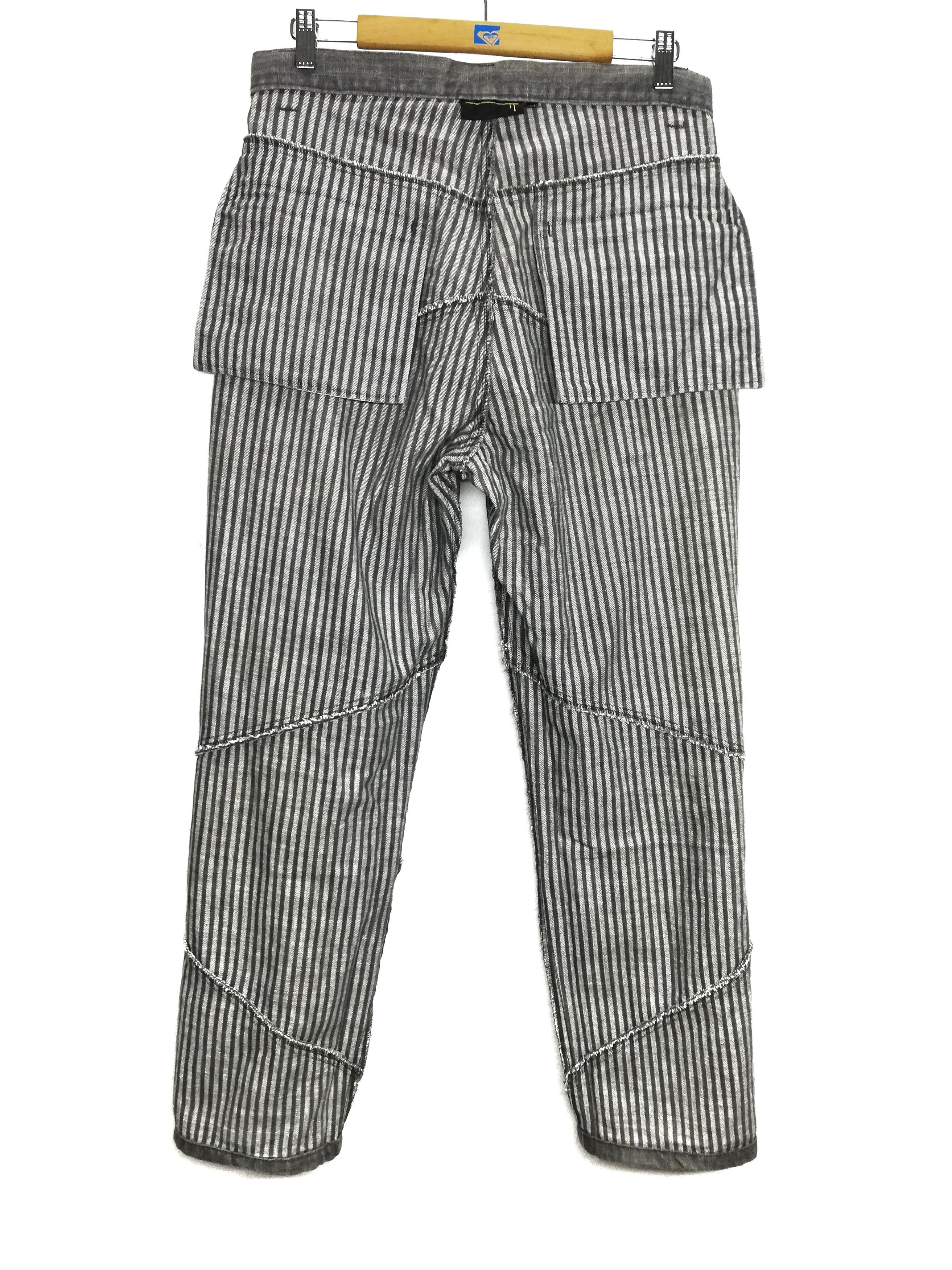 Japanese Brand 🔥Reconstructed Zipper Distressed Denim Trouser Pants🔥 Size US 33 - 12 Thumbnail