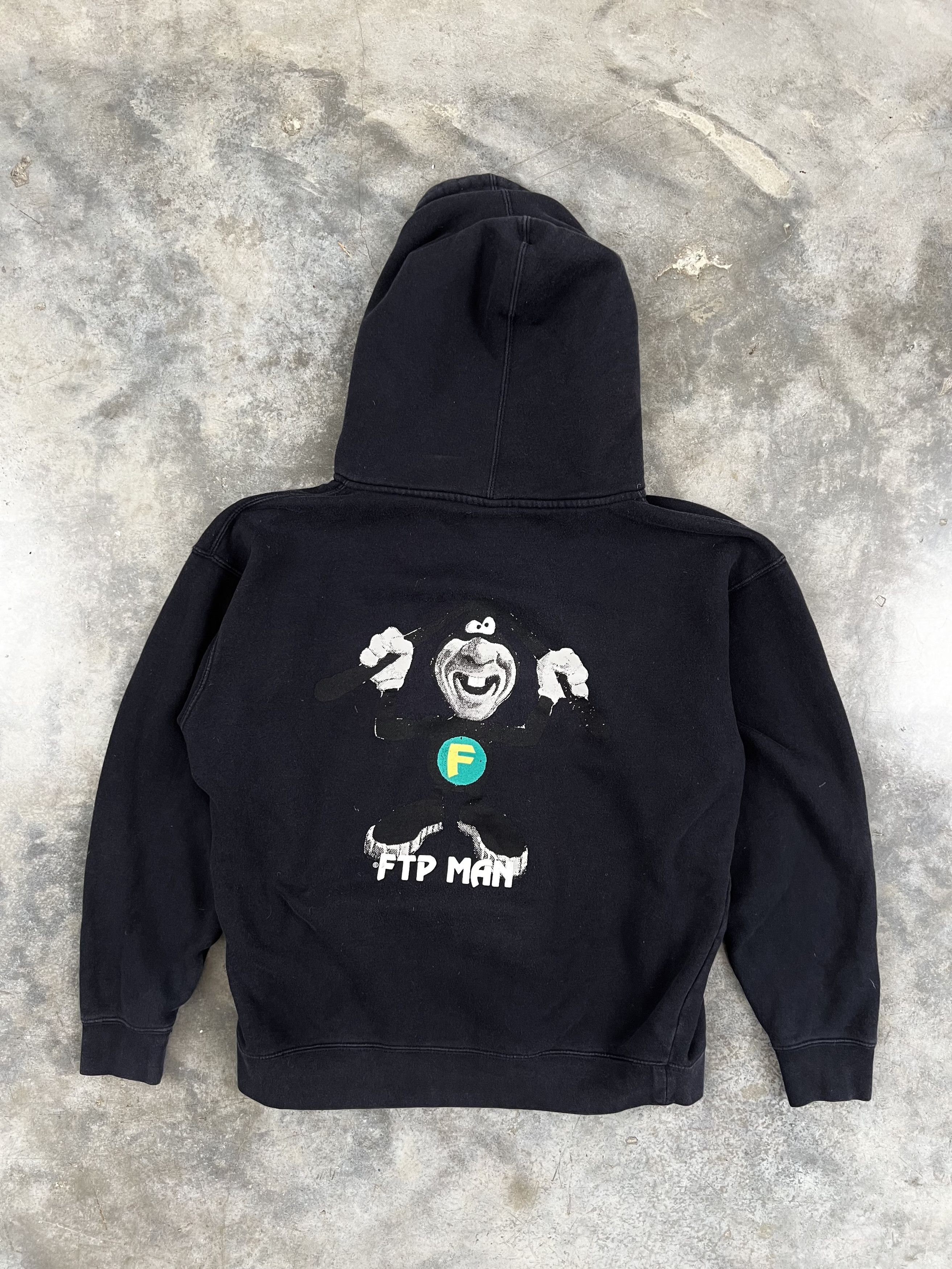 image of Fuck The Population Noid Dominos Navy Zip Hoodie Large Work, Men's