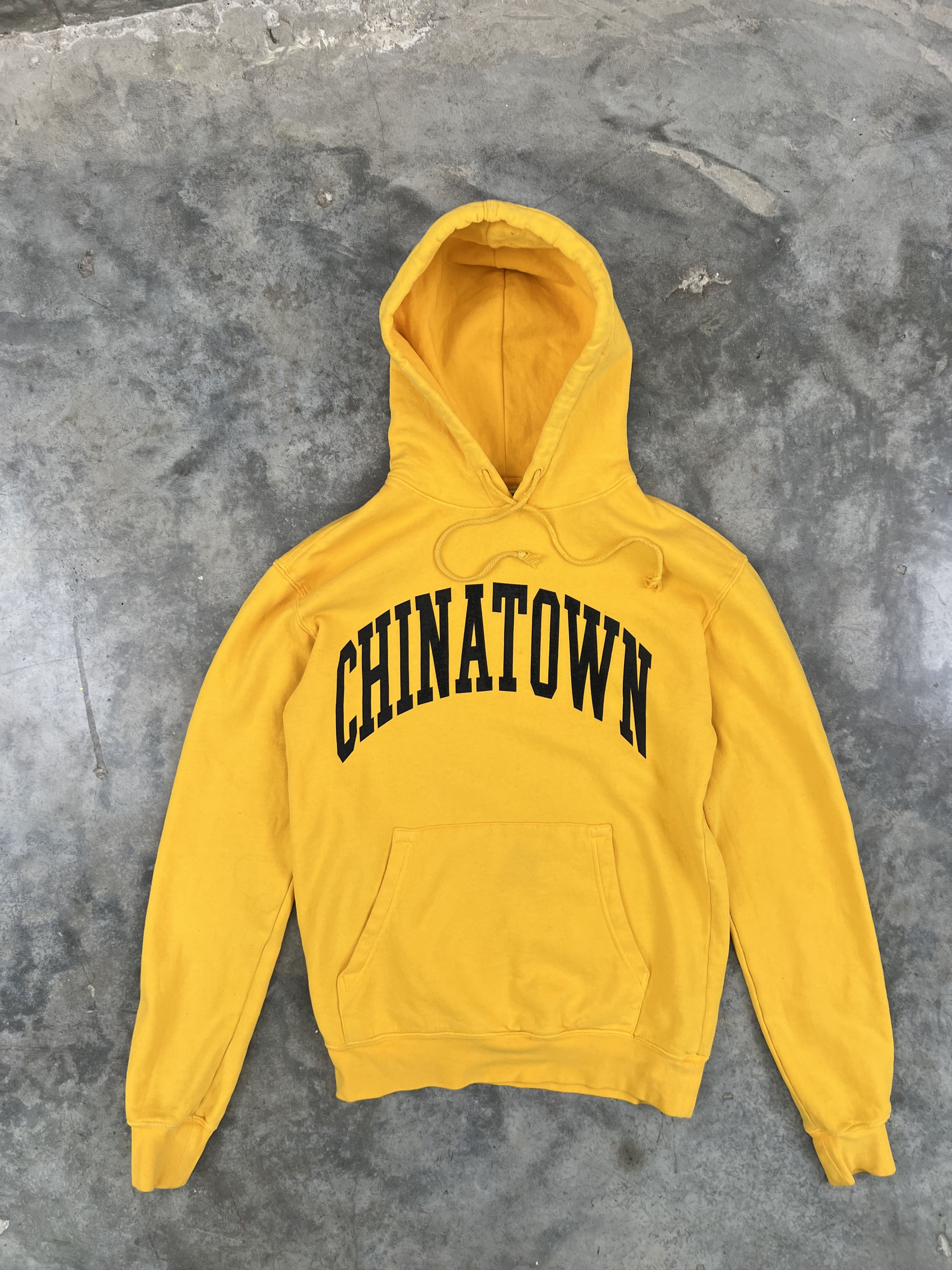 Market Chinatown Market Yellow OG Arc Logo Hoodie Small Grailed