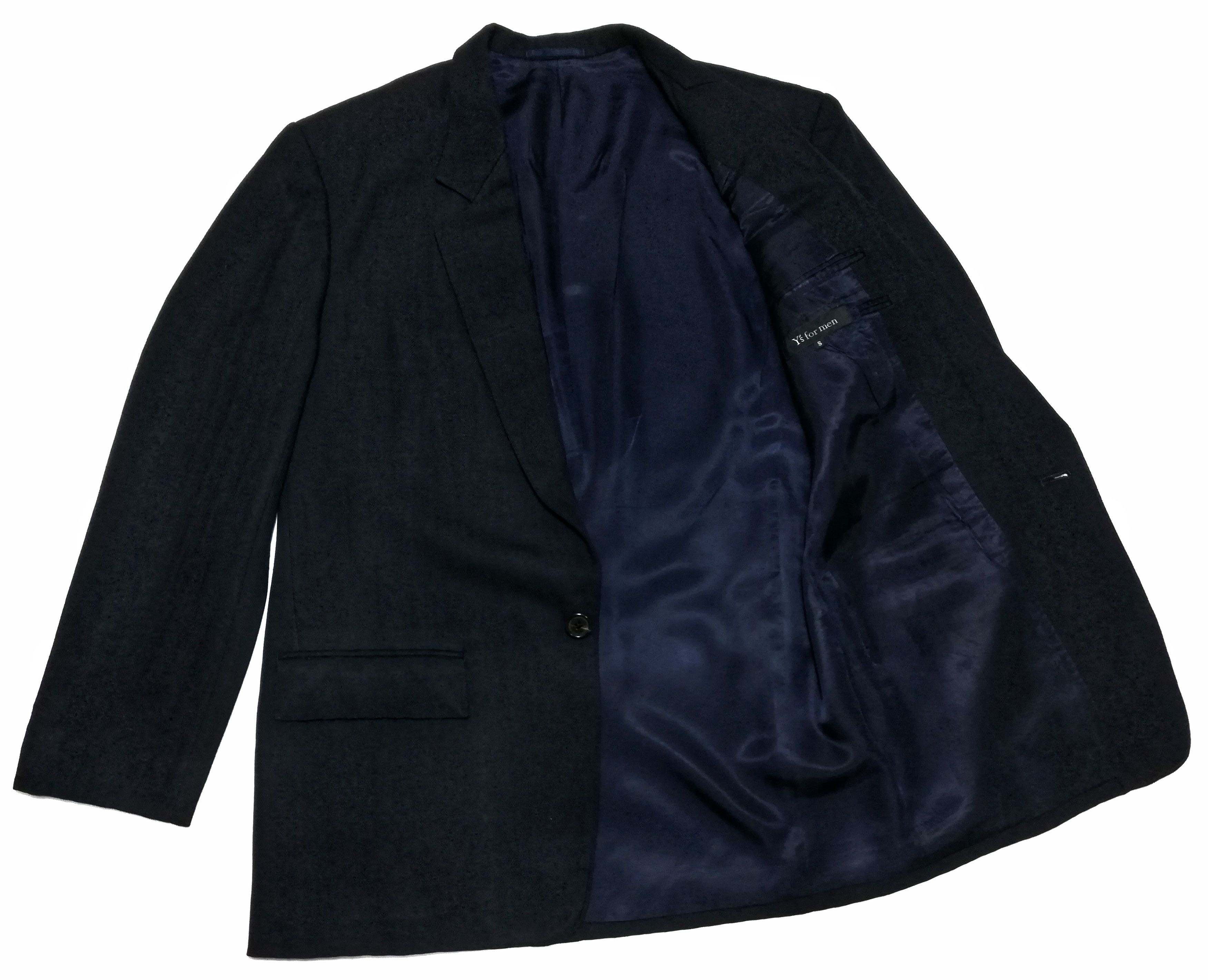 Y's for Men × Yohji Yamamoto 🔥GRAIL RARE Iconic💙 80's Gabbardine Wool Exclusive Blazer Size US S / EU 44-46 / 1 - 1 Thumbnail
