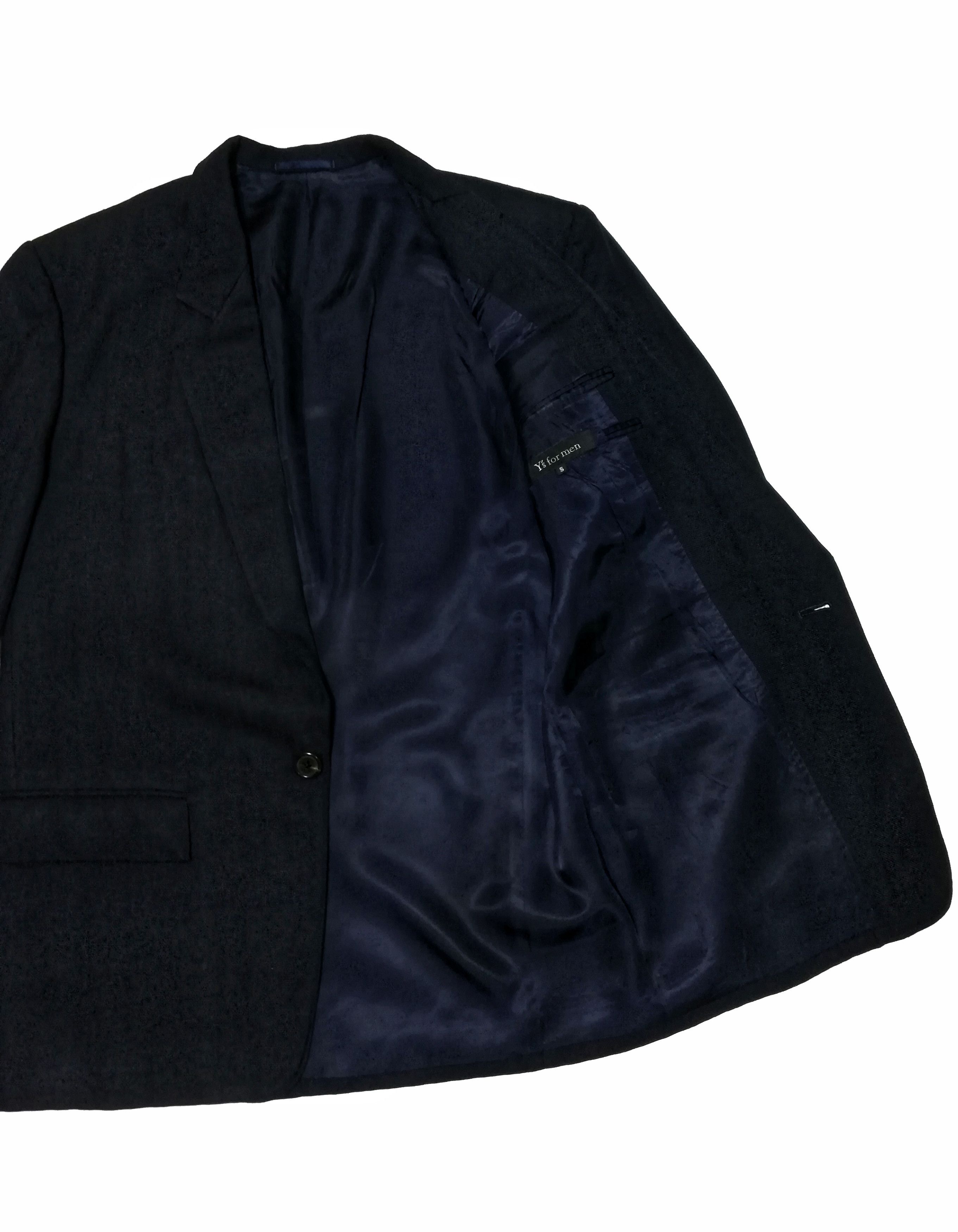 Y's for Men × Yohji Yamamoto 🔥GRAIL RARE Iconic💙 80's Gabbardine Wool Exclusive Blazer Size US S / EU 44-46 / 1 - 2 Thumbnail