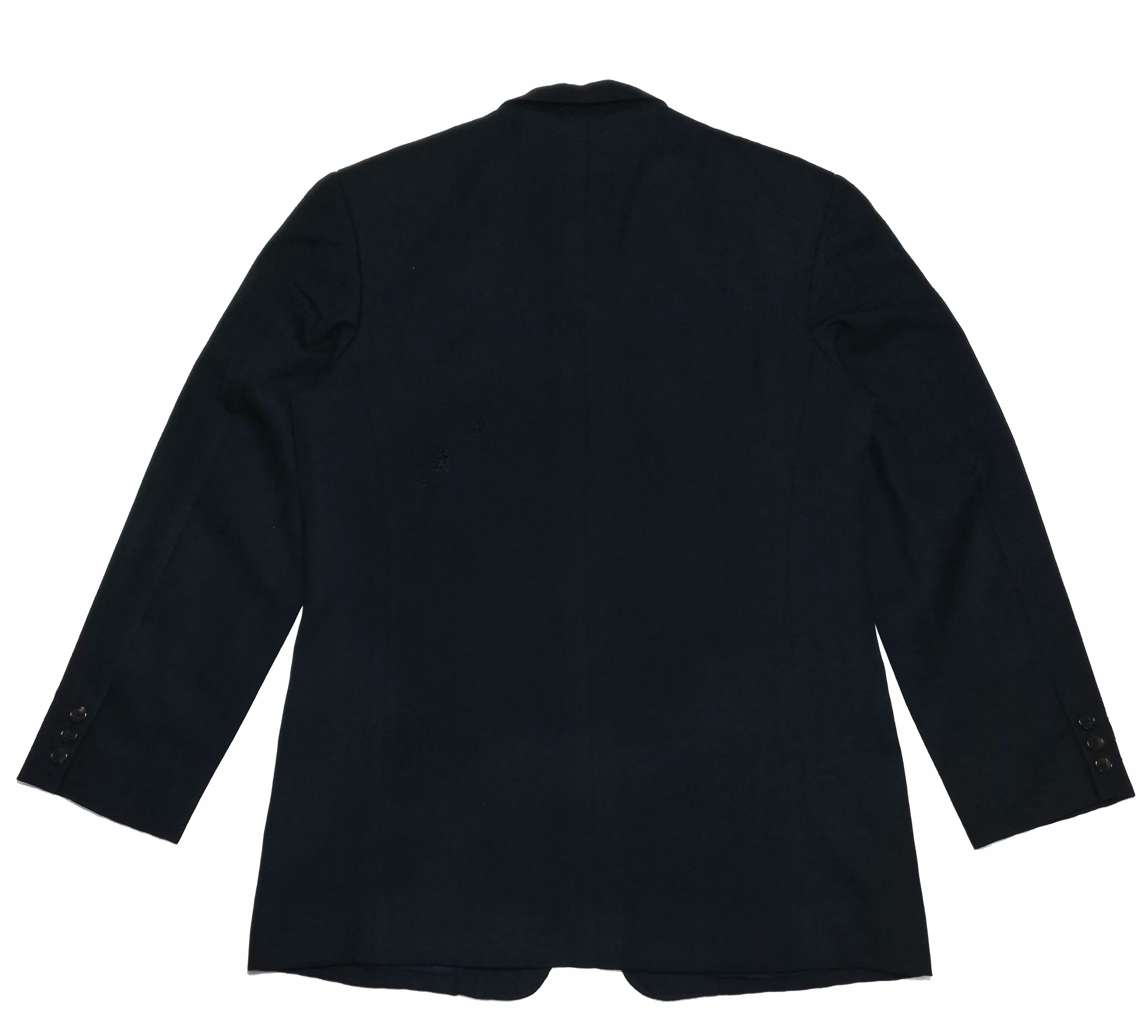 Y's for Men × Yohji Yamamoto 🔥GRAIL RARE Iconic💙 80's Gabbardine Wool Exclusive Blazer Size US S / EU 44-46 / 1 - 8 Thumbnail