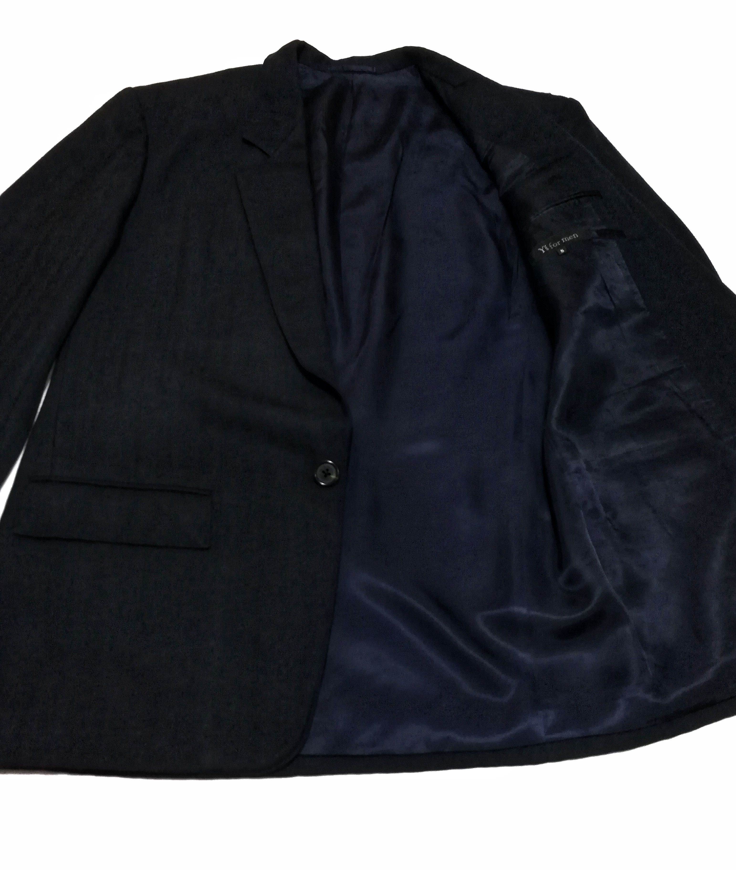 Y's for Men × Yohji Yamamoto 🔥GRAIL RARE Iconic💙 80's Gabbardine Wool Exclusive Blazer Size US S / EU 44-46 / 1 - 3 Thumbnail