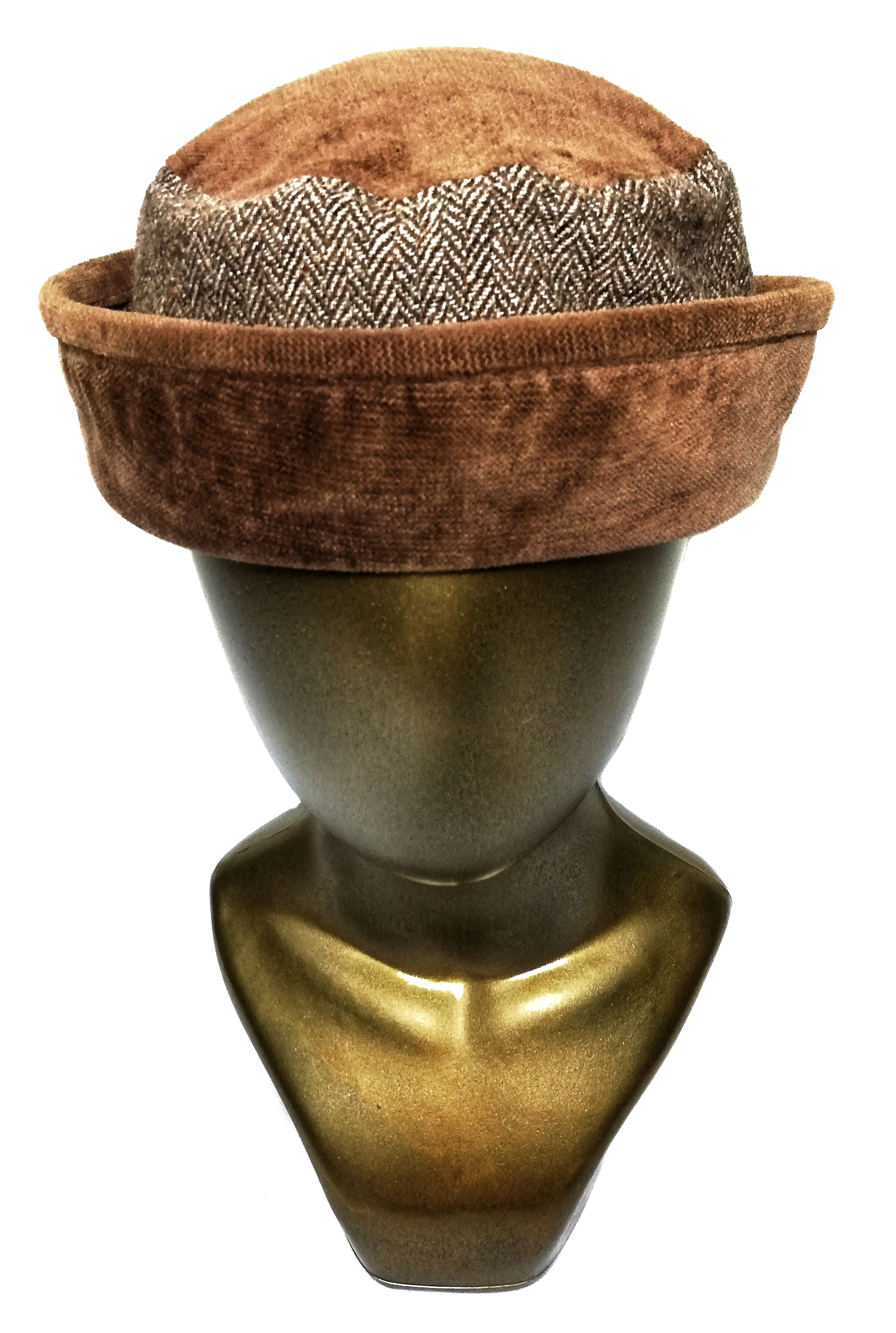 Balenciaga × Vintage 🔥Balenciaga Paris Hybrid Tweed Knit Corduroy Bucket Hat Size ONE SIZE - 6 Thumbnail
