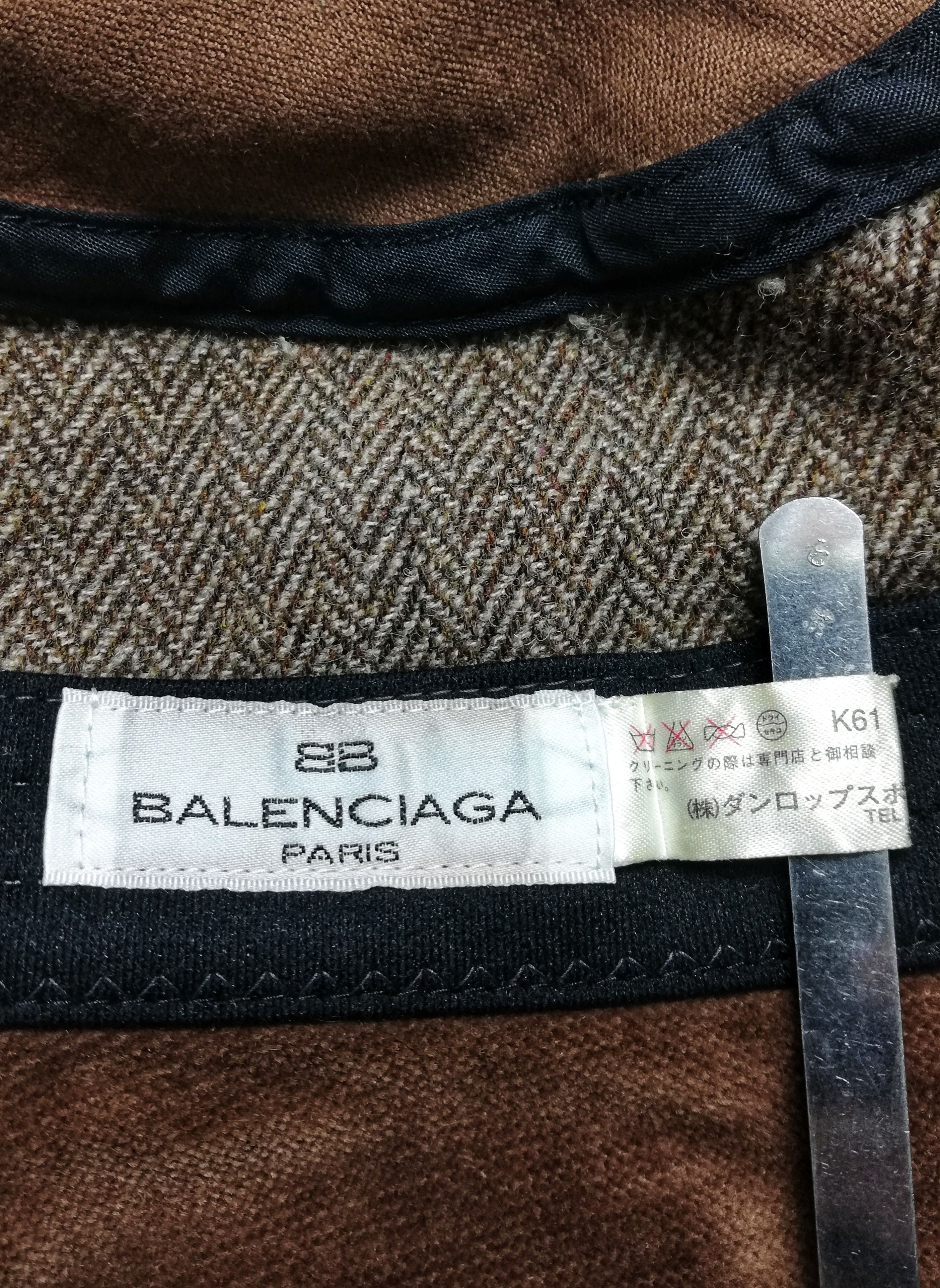 Balenciaga × Vintage 🔥Balenciaga Paris Hybrid Tweed Knit Corduroy Bucket Hat Size ONE SIZE - 13 Thumbnail