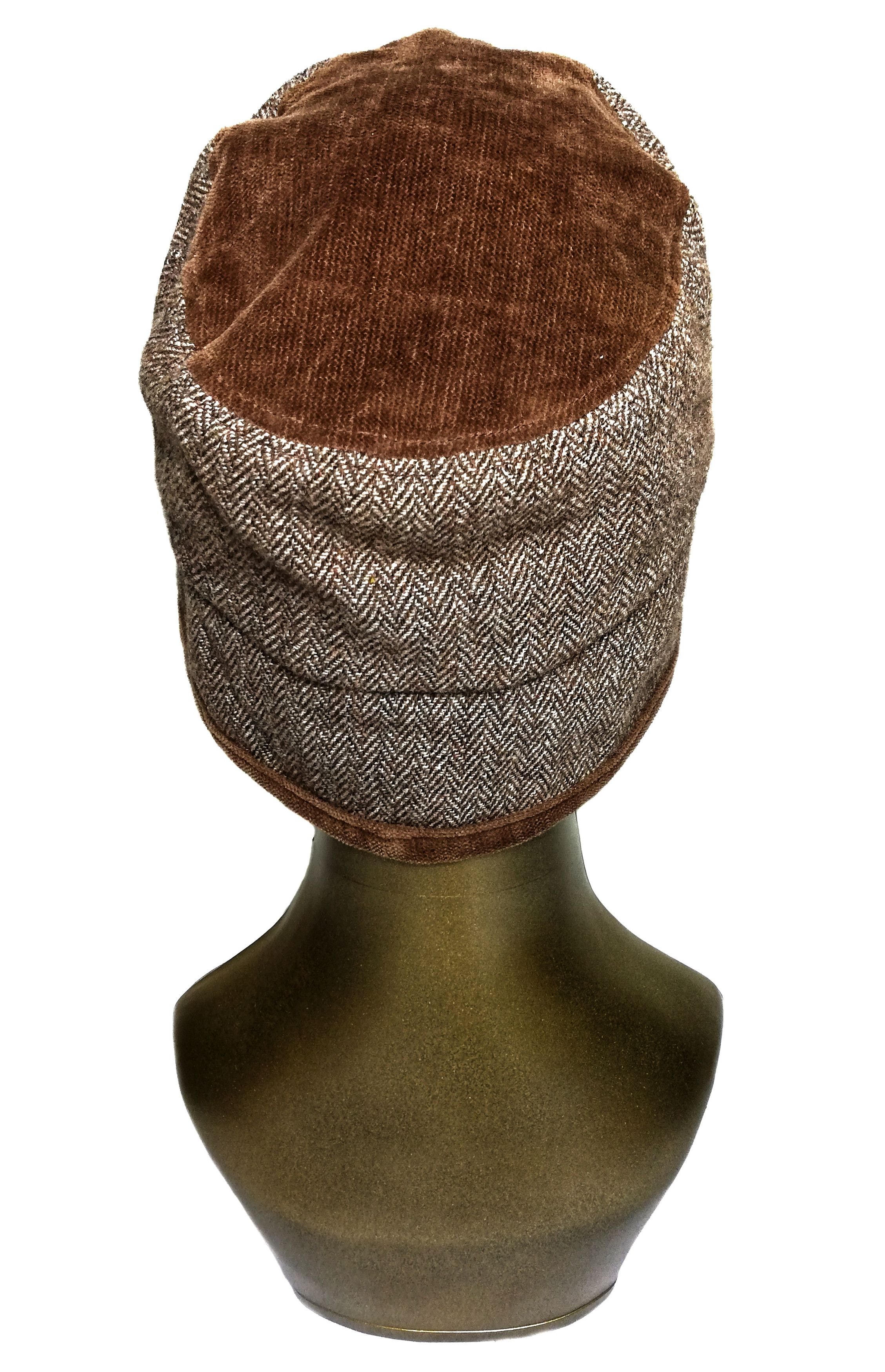Balenciaga × Vintage 🔥Balenciaga Paris Hybrid Tweed Knit Corduroy Bucket Hat Size ONE SIZE - 3 Thumbnail