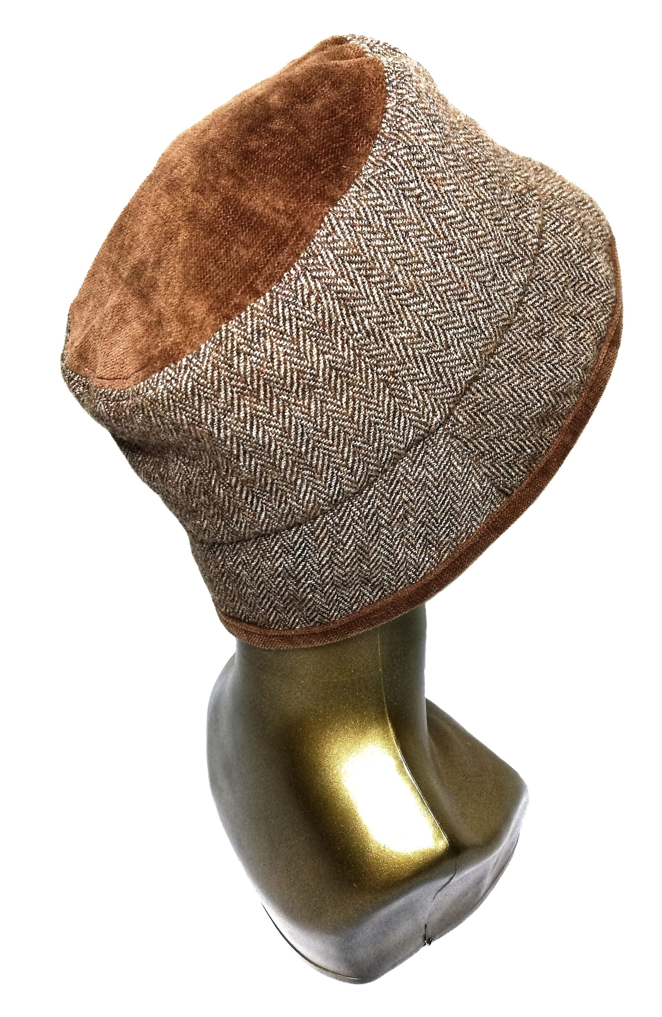 Balenciaga × Vintage 🔥Balenciaga Paris Hybrid Tweed Knit Corduroy Bucket Hat Size ONE SIZE - 4 Thumbnail