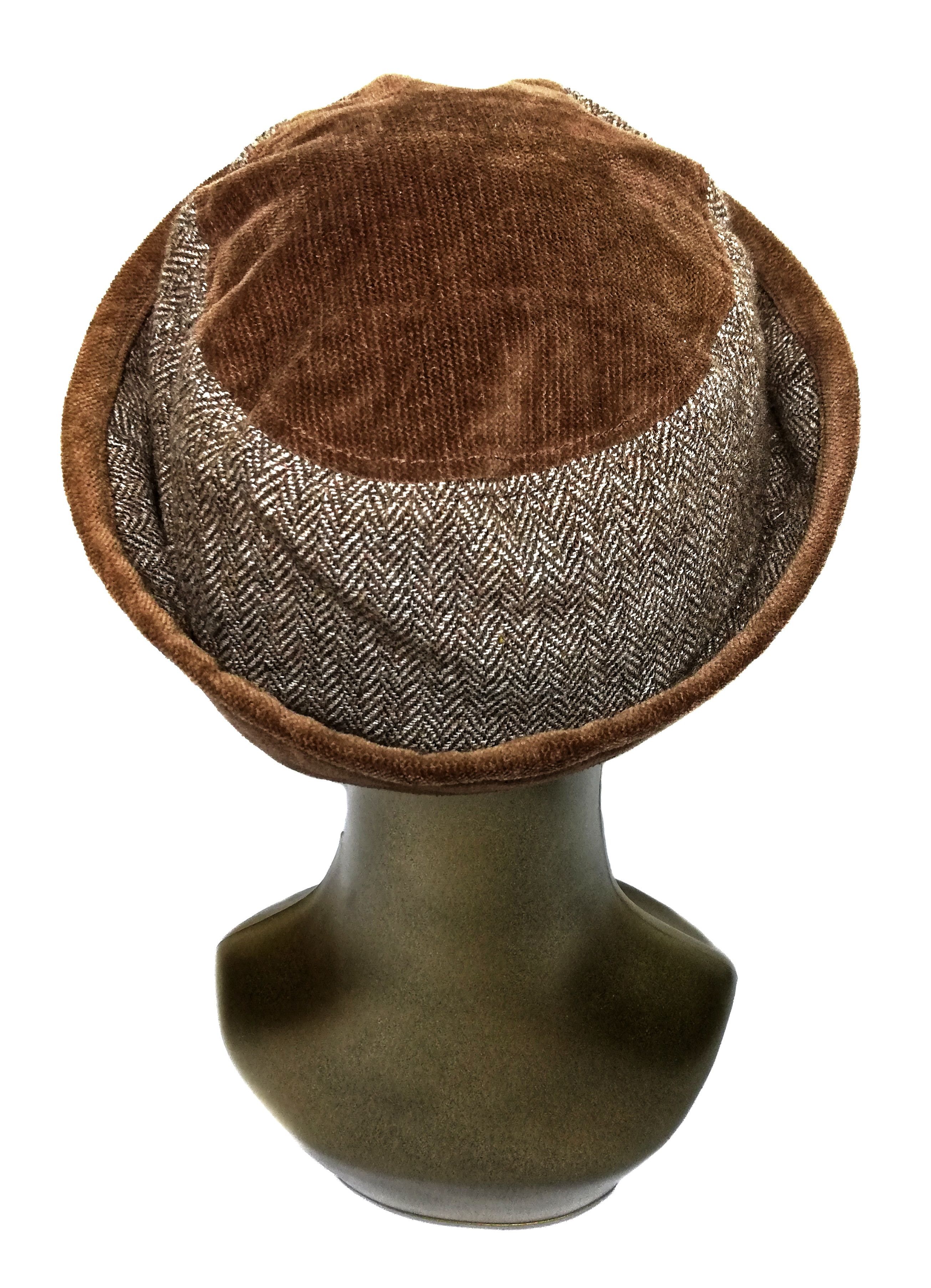 Balenciaga × Vintage 🔥Balenciaga Paris Hybrid Tweed Knit Corduroy Bucket Hat Size ONE SIZE - 8 Thumbnail
