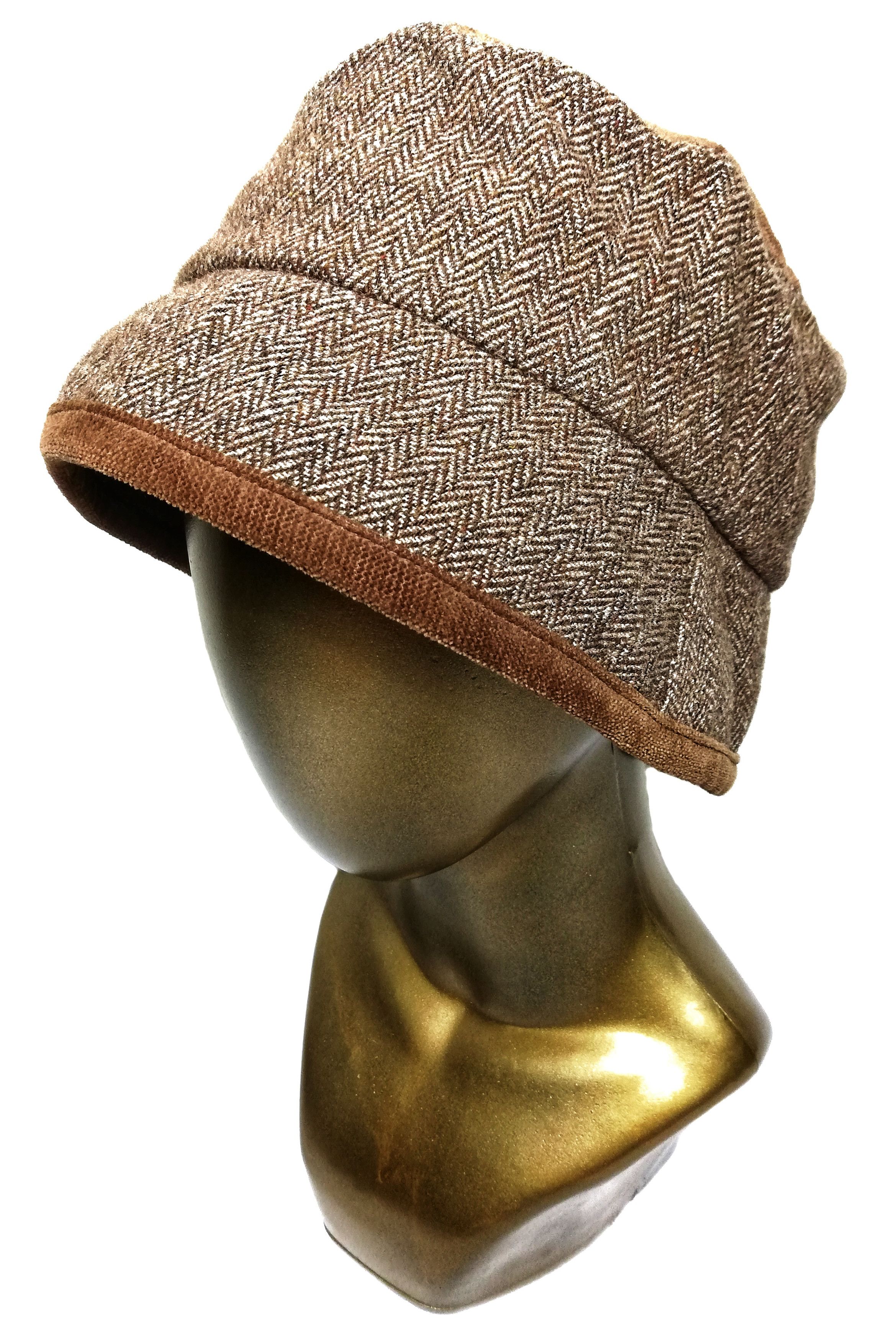 Balenciaga × Vintage 🔥Balenciaga Paris Hybrid Tweed Knit Corduroy Bucket Hat Size ONE SIZE - 1 Thumbnail