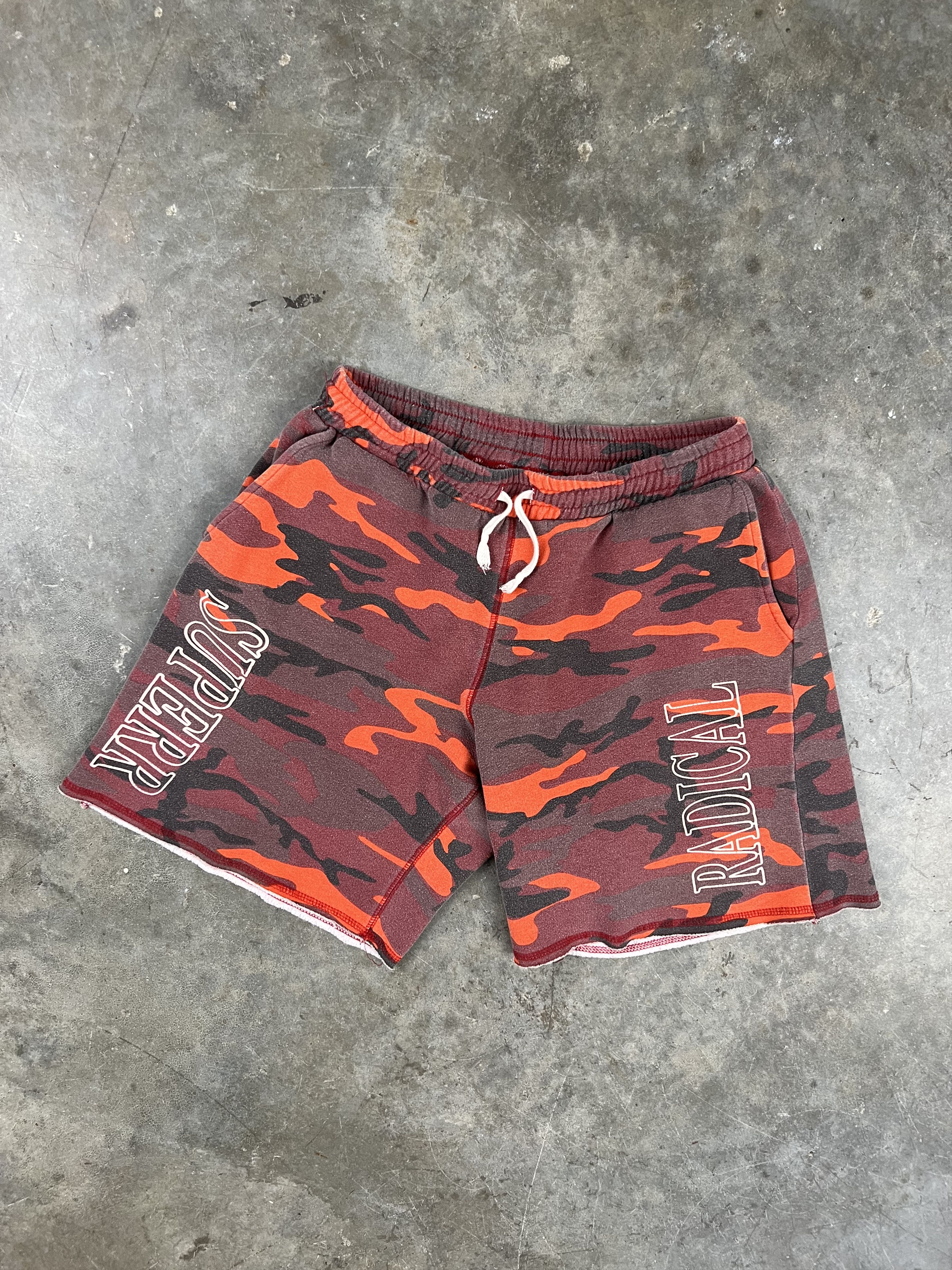 Superrradical Superrradical Red Camo Logo Sweat Shorts Medium 🥣🧊❄️ Peep Size US 32 / EU 48 - 1 Thumbnail