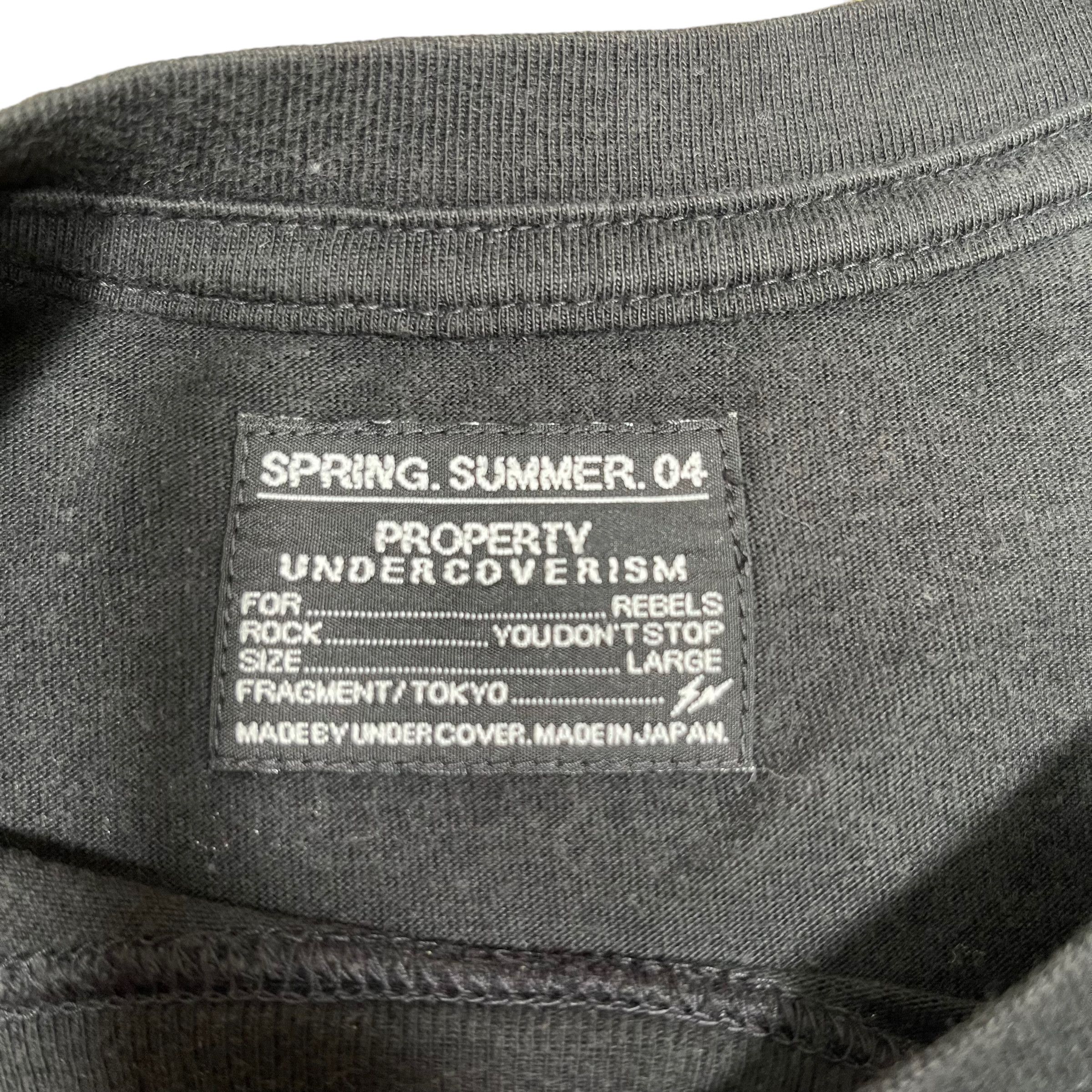 Fragment Design × Jun Takahashi × Undercover Undercover x Fragment SS04 Rebels Lock T Shirt Size US L / EU 52-54 / 3 - 6 Thumbnail