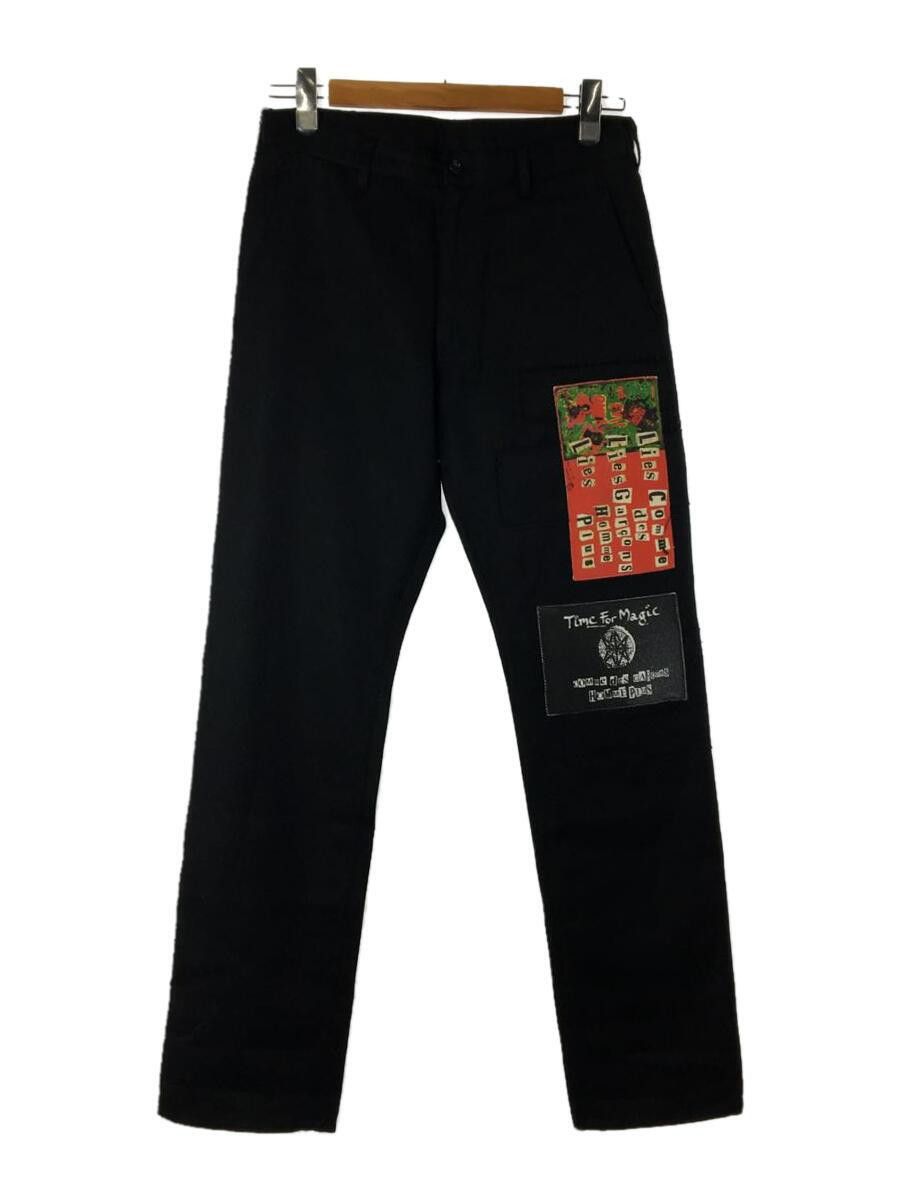 image of Comme Des Garcons x Comme Des Garcons Homme Plus Aw08 Jamie Reid “Time For Magic” Wool Pants in Bla