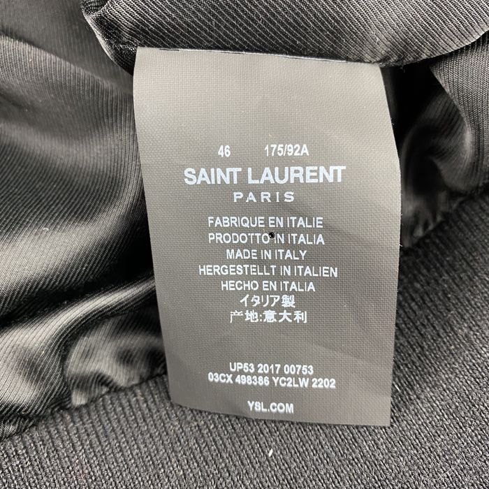 Saint Laurent Paris Saint Laurent SS18 Whisky Suede ‘Ikat’ Bomber ...