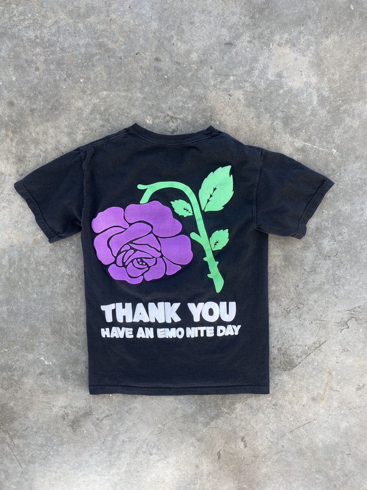 Market Chinatown Market “ Have An Emo Nite Day “ Flower Tee Black Size US S / EU 44-46 / 1 - 1 Thumbnail