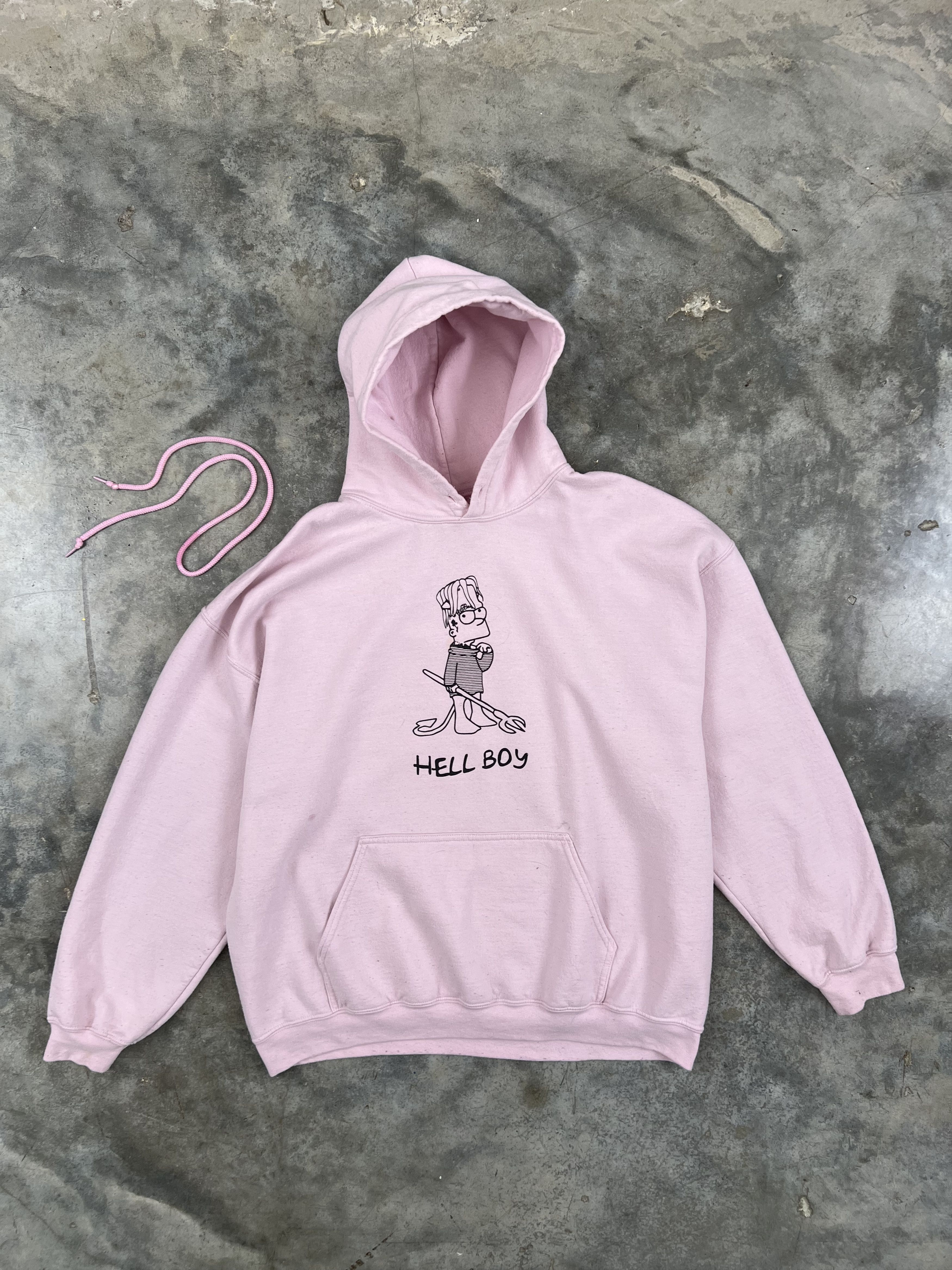 Superrradical Superrradical Peep Hellboy Pink Devil Logo Hoodie XL Size US XL / EU 56 / 4 - 1 Thumbnail