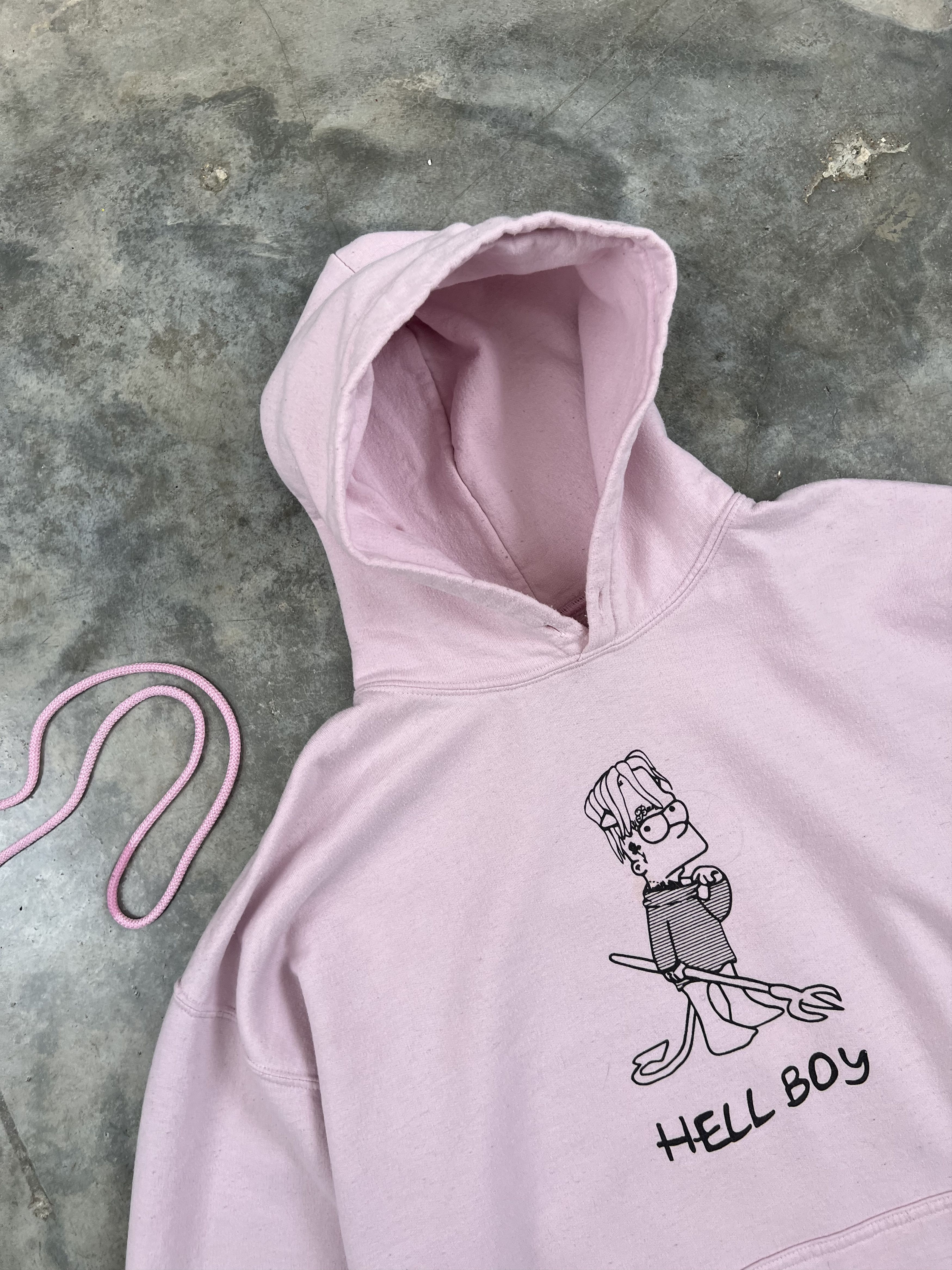 Superrradical Superrradical Peep Hellboy Pink Devil Logo Hoodie XL Size US XL / EU 56 / 4 - 2 Thumbnail