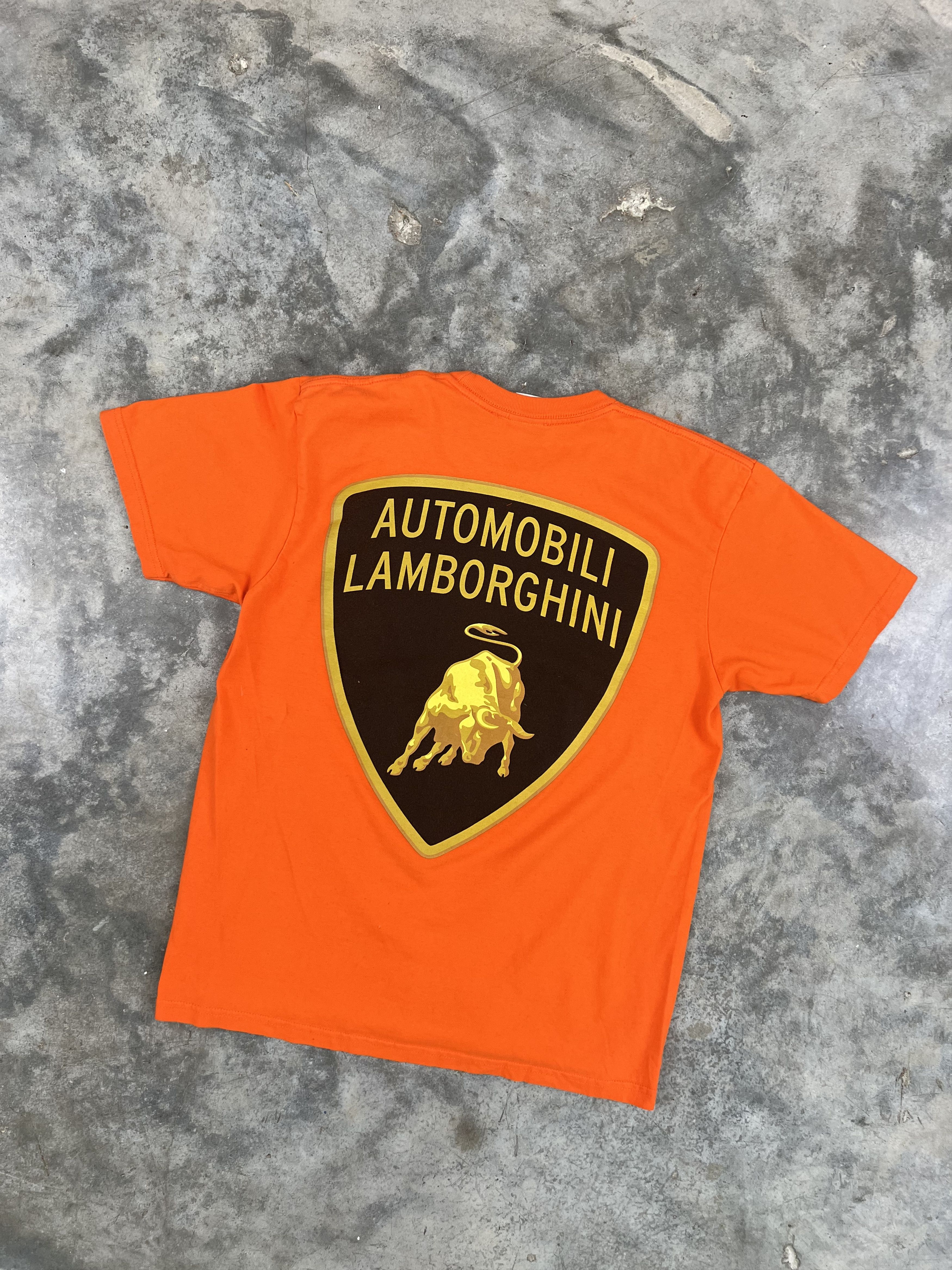 Supreme Supreme x Lamborghini Orange Logo Badge Tee Medium