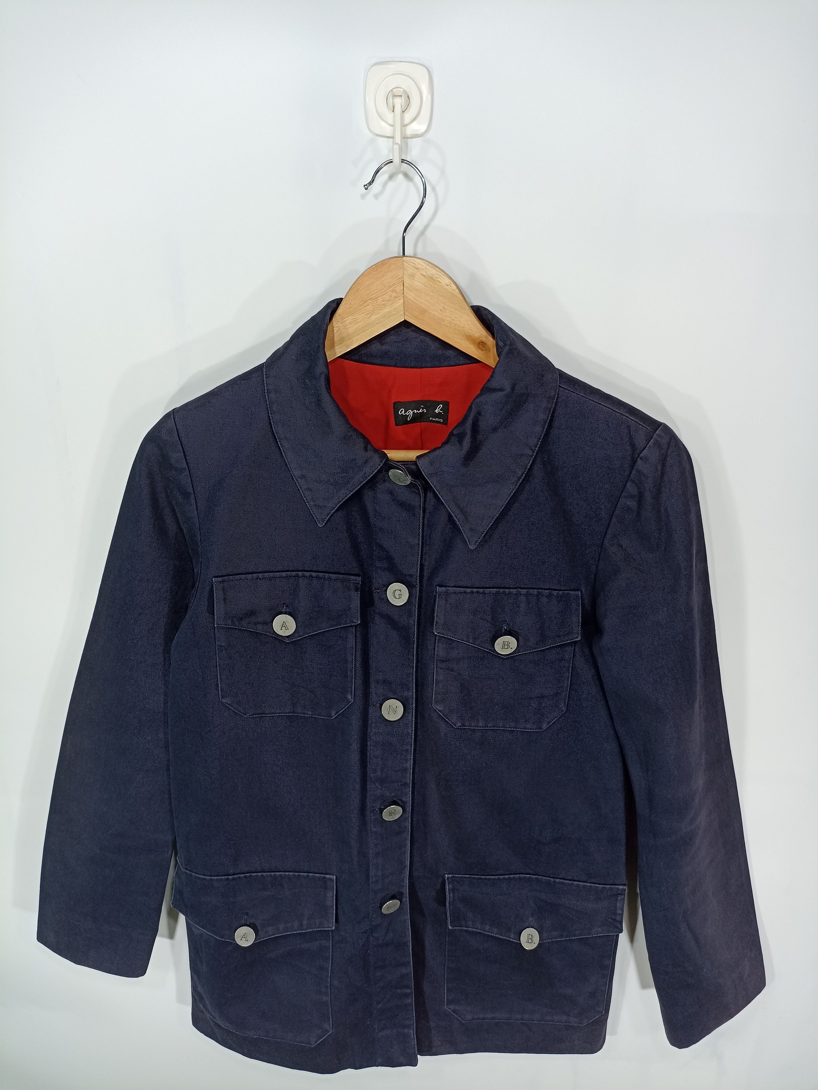 Designer × Vintage × agnes b. Vintage Agnes B Button Agnes B utility Field Jacket Size M / US 6-8 / IT 42-44 - 6 Thumbnail