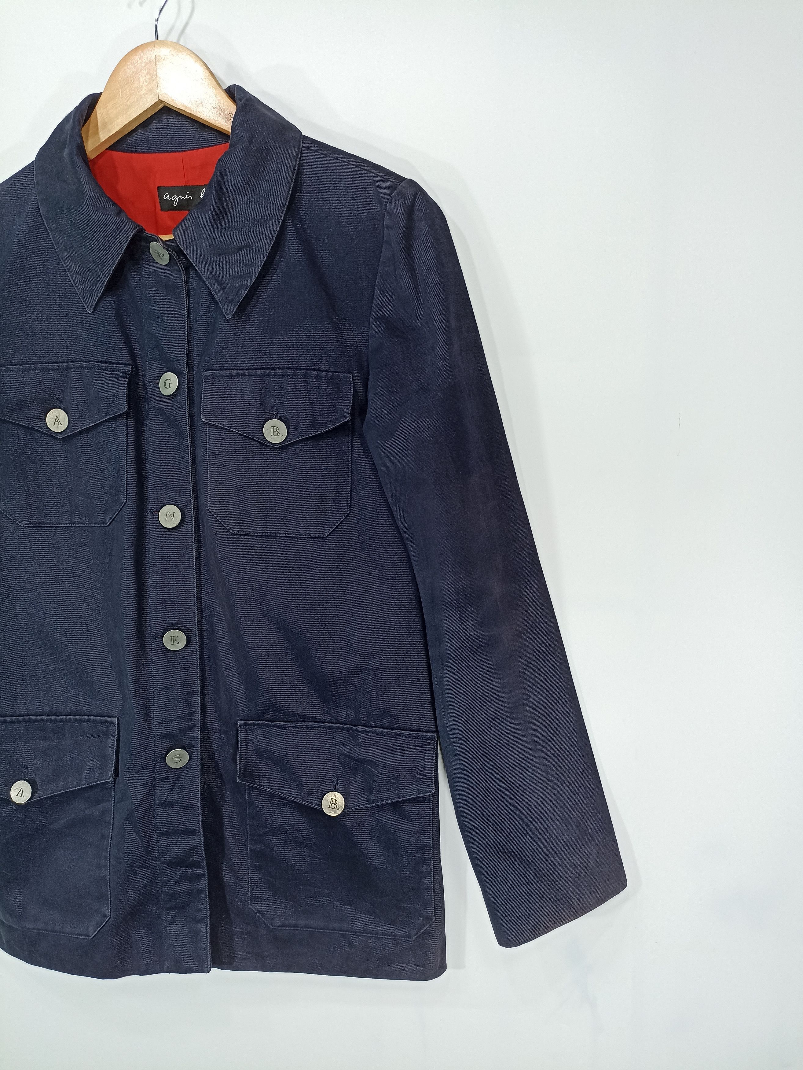 Designer × Vintage × agnes b. Vintage Agnes B Button Agnes B utility Field Jacket Size M / US 6-8 / IT 42-44 - 2 Thumbnail