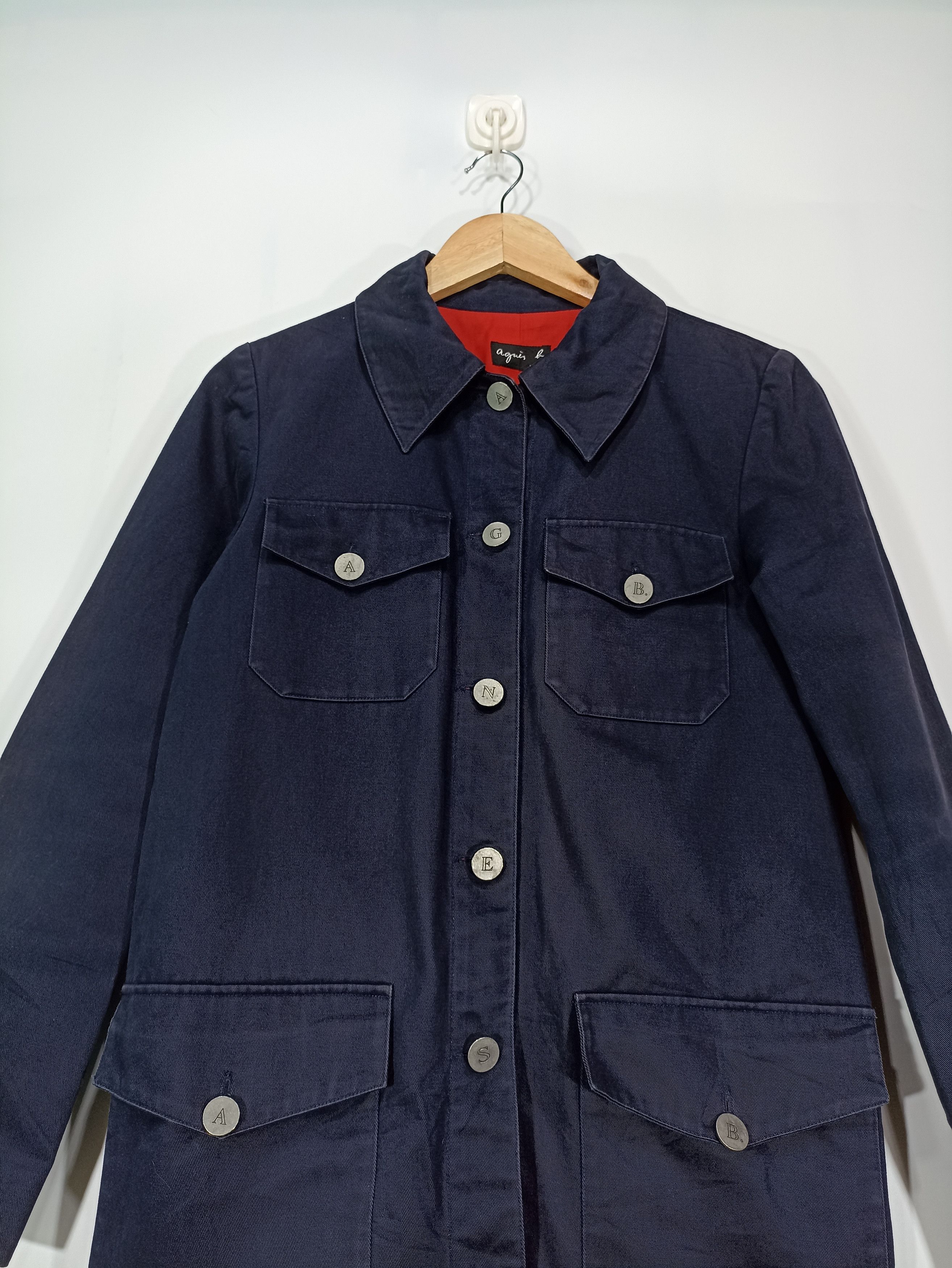 Designer × Vintage × agnes b. Vintage Agnes B Button Agnes B utility Field Jacket Size M / US 6-8 / IT 42-44 - 5 Thumbnail