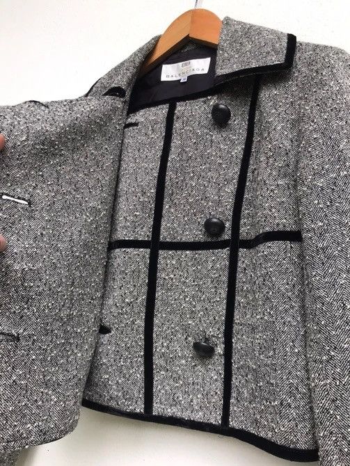 Balenciaga Made in Japan Balenciaga Cropped Wool Jacket Size XS / US 0-2 / IT 36-38 - 12 Thumbnail