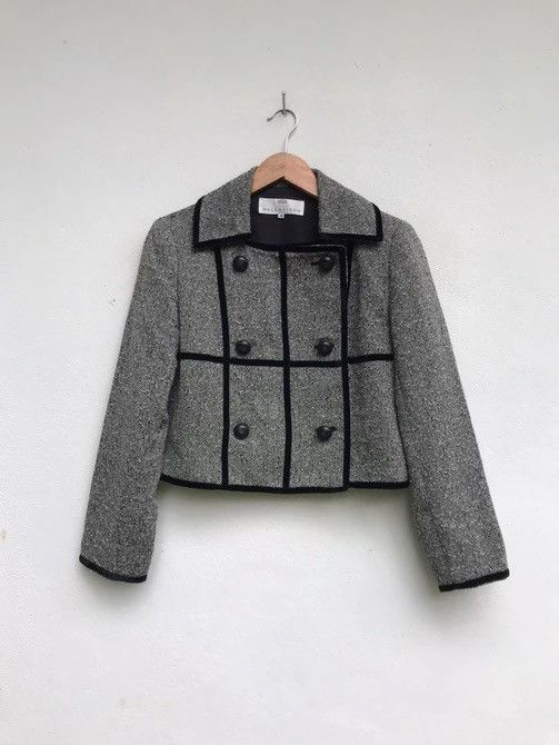 Balenciaga Made in Japan Balenciaga Cropped Wool Jacket Size XS / US 0-2 / IT 36-38 - 5 Thumbnail
