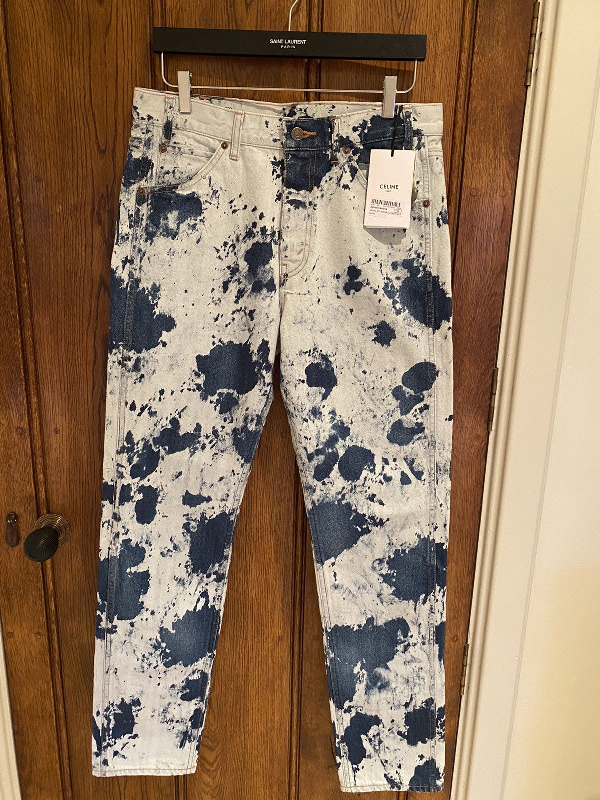 Celine SS21 Celine ‘the dancing kid’ slim bleach camo jeans x Hedi Size US 33 - 3 Thumbnail